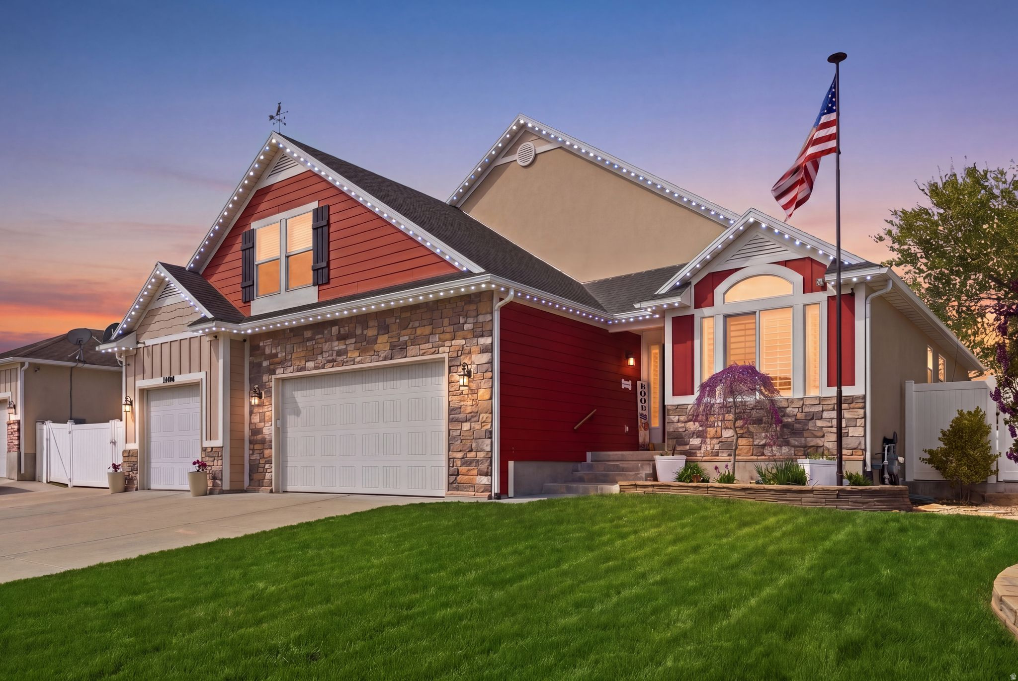 Fully upgraded and thoughtfully designed, this Herriman home stands out with paid-off solar, rare extended RV parking, and a finished lower level with kitchenette offering exceptional flexibility. Opportunities like this are limited, especially at this price point. The main level is built for convenience and comfort, featuring three bedrooms including a spacious primary suite and main-level laundry. Vaulted ceilings and natural light enhance the open-concept living space, while the kitchen offers granite countertops, custom cabinetry, stainless appliances, and a seamless connection to the covered deck for indoor-outdoor living. Downstairs, the fully finished basement creates space to live, host, or adapt with a large rec room, wood stove, bedroom, full bath, exercise room, storage, and kitchenette setup. The exterior delivers both curb appeal and function with a fully landscaped yard, garden beds, covered deck, three-car garage, and a hard-to-find RV parking area that adds real usability and value. Ideally located near trails, shopping, dining, and schools, this home offers a strong combination of lifestyle, efficiency, and versatility in one of Herriman's most desirable areas.