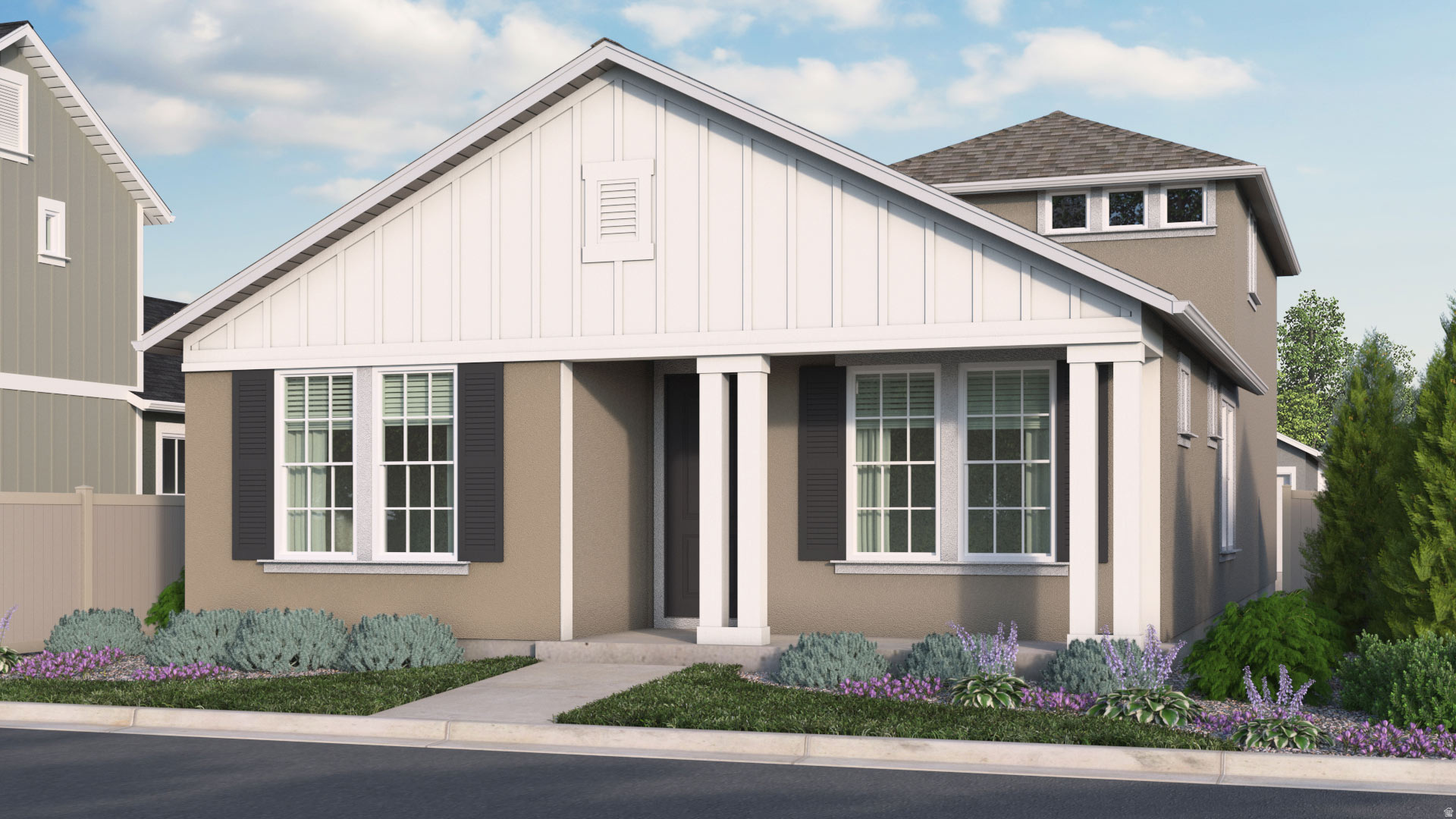 Main level living at its finest! This community is a 55 and better community with a huge emphasis on Active-Adult, Resort Style living! We have our own full-time lifestyle director dedicated to curating a calendar each month full of fun activities and clubs to participate in! The "Marigold" is a 2-story home with a flex room, primary suite with walk-in spa shower on main level, open kitchen with large island, and third bedroom upstairs. Relax on your covered patio overlooking fenced backyard that is maintained by HOA. (Photos are of another home in another community. Marigold Homesite 534)