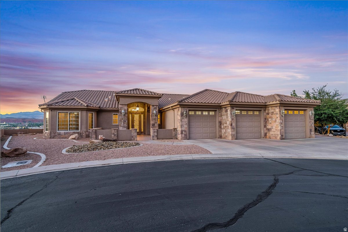 Experience luxury single-level living in this custom-built home, perfectly designed with a unique yet highly functional layout. Showcasing stunning finishes throughout and breathtaking views that are truly to die for, this residence offers the perfect blend of elegance and comfort. Enjoy seamless indoor-outdoor living with a spacious patio ideal for taking in the spectacular red rock scenery. Located within a desirable gated community, the property also features a full-size mother-in-law suite with complete living quarters, providing exceptional flexibility for guests, extended family, or multi-generational living. This one-of-a-kind home delivers privacy, beauty, and convenience in an unforgettable setting.