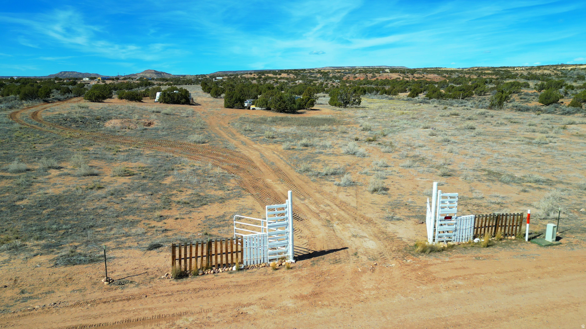 10 Acres in Cedar View Subdivision - Fully Fenced Secluded Lot with Water, Power & Fiber options Near Roosevelt, Utah  Discover the perfect blend of privacy, usable acreage, and included equipment with this 10-acre property in Cedar View Subdivision, located just 15 minutes from Roosevelt, Utah. Surrounded by natural cedar trees and open high-desert terrain, this quiet and secluded lot offers excellent potential for a buildable homesite, recreational land, or off-grid getaway with modern utilities nearby.  This fully fenced 10-acre parcel features barbed wire fencing and a steel entry gate, creating secure access and defined boundaries. The property is well positioned for future development with newly installed culinary water lines, along with electric power and new fiber optic internet lines available along the front entrance road-a rare combination that adds convenience and long-term value to rural acreage.  Adding immediate usability and value, the sale includes several pieces of equipment and recreational items already located on the property. Included are a 2004 28-foot Eagle by Jayco fifth wheel camper, a 1990s Cobra Salem 26RK camper, a 1997 Polaris Sportsman 400 four-wheeler, and a 20-foot flatbed trailer. The property also includes a classic 1980s two-tone yellow Ford F-250, plus a 1970s fiberglass runabout boat (last registered for water use in 2021, no engine included).  Whether you're looking for recreational land, a basecamp property, investment acreage, or a future homesite, this parcel already has the essentials to start enjoying the land immediately. With utilities, fencing installed, equipment included, and a peaceful location close to town, this rural property offers both lifestyle and long-term potential in Utah's Uintah Basin region.  Property Highlights 10-acre parcel in Cedar View Subdivision. Located approximately 15 minutes from Roosevelt, Utah. Quiet and secluded lot with natural cedar trees. Fully fenced with barbed wire fencing. Steel entrance gate installed. Culinary water line installed by the City of Roosevelt along entrance road. Electric power available at the road. Newly installed fiber optic internet at the road. Buildable rural acreage with development potential. Ideal for recreational land, homesite, or investment property.  Equipment & Vehicles Included. 2004 28 ft Eagle by Jayco 5th Wheel Camper. 1990s Cobra Salem 26RK Camper. 1997 Polaris Sportsman 400 ATV. 20 ft Flatbed Trailer. Classic 1974s Two-Tone Yellow Ford F-250. 1970s Fiberglass Runabout Boat (no engine, last registered for water in 2021)