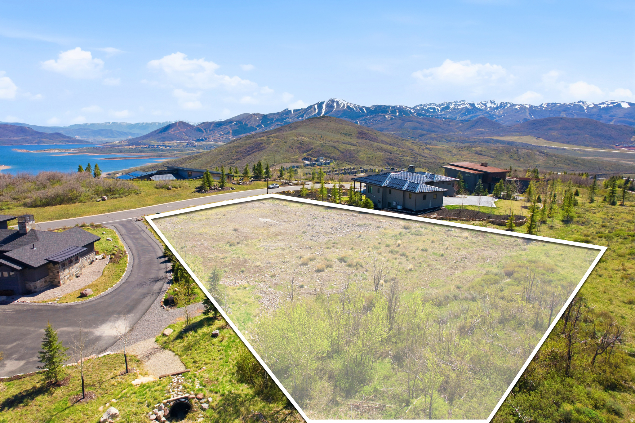 Premier View Lot in Upper Deer Vista with ARC-Approved Plans Included |    Perched in the upper reaches of the gated community of Deer Vista, this easy-to-build lot delivers the mountain views that define the Park City lifestyle: commanding panoramas of the surrounding ski resorts, Mt. Timpanogos, and the Jordanelle Reservoir. Despite its elevation and drama, the site slopes gently offering an efficient building footprint for construction. Adding to the efficiency, this lot includes ARC-approved architectural plans drawn by the Curtis Design Group allowing you to break ground on a thoughtfully designed mountain home quickly.  Whether you're headed to the slopes, Main Street, or the airport, nothing feels far: just over 5 minutes to Deer Valley East Village, 10 to Old Town Park City, 20 from Heber Valley Airport, and about 45 from Salt Lake International Airport. Connected to everything without being on top of it.
