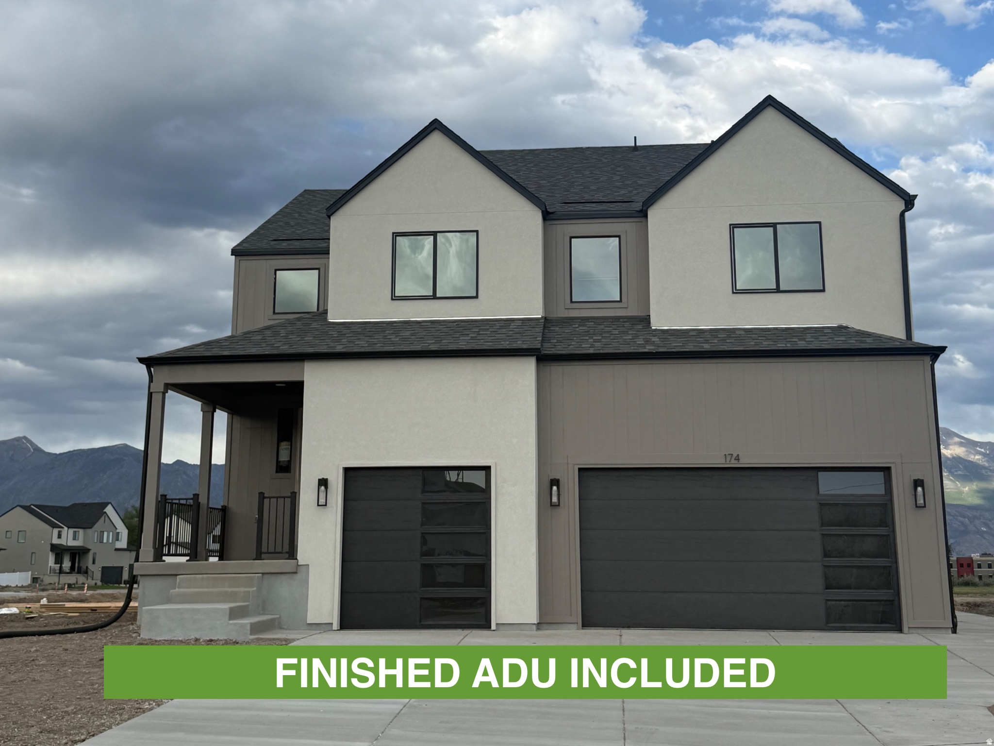 ***Quick Move-IN***Brand new Juniper home in a great neighborhood on the border of Lehi and Saratoga Springs, featuring 6 bedrooms, 3.5 baths, and a 3-car garage. This property caters to outdoor enthusiasts, located near El Nautica Boat Club and Talons Cove Golf Course. The finished 2-bedroom ADU in the basement has a separate entrance, along with 9' basement walls, an RV pad.   The home showcases upgraded features such as stacked windows on the garage doors, black windows, an 8' front door, a spacious kitchen with a large island, double ovens, and a gas cook-top. Additional upgrades include modern metal stair railing, upgraded cabinets, and quartz countertops. Home is nearly completed!   Ask about our current Incentives!