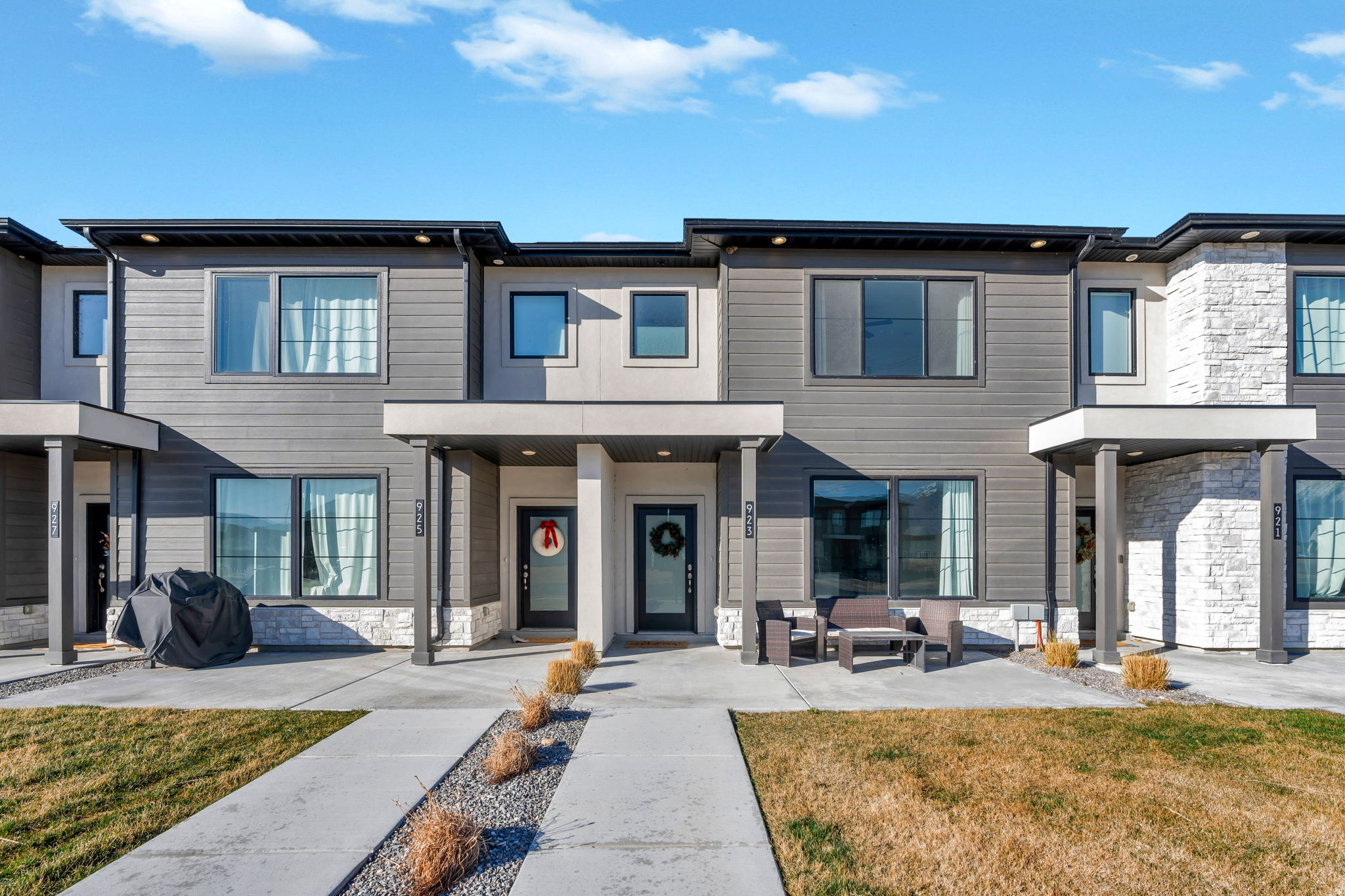 AVOID THE STAIRS with this 2-story (NOT THREE STORY) townhome, at the LOWEST PRICE PER SQUARE FOOT of ANY 2-story townhome in the area priced below $500k! (DEAL ALERT: 2 units sold in 2025 for over $500k! - ATTN: investors or owner occupants). MOVE-IN ready, located in PEACEFUL Lakeside Landing w/GORGEOUS MOUNTAIN views! Community features SWIMMING POOL, basketball & PICKLEBALL courts, & PARK! Open floor plan w/WHITE cabinets, QUARTZ counter tops, large island, STAINLESS STEEL appliances & GAS range. REFRIGERATOR, WASHER and DRYER INCLUDED. Enjoy limitless hot water with TANKLESS water heater. Upstairs features 3 bedrooms, laundry, spacious LOFT & primary bedroom w/double sink & large walk-in closet. Plentiful parking on street for visitors. Visit the community and see how peaceful it feels!  LOCATION!! Minutes to shopping, dining, schools, FrontRunner station, & I-15 for easy commute. Square footage per tax records. Buyer/agent to verify all.