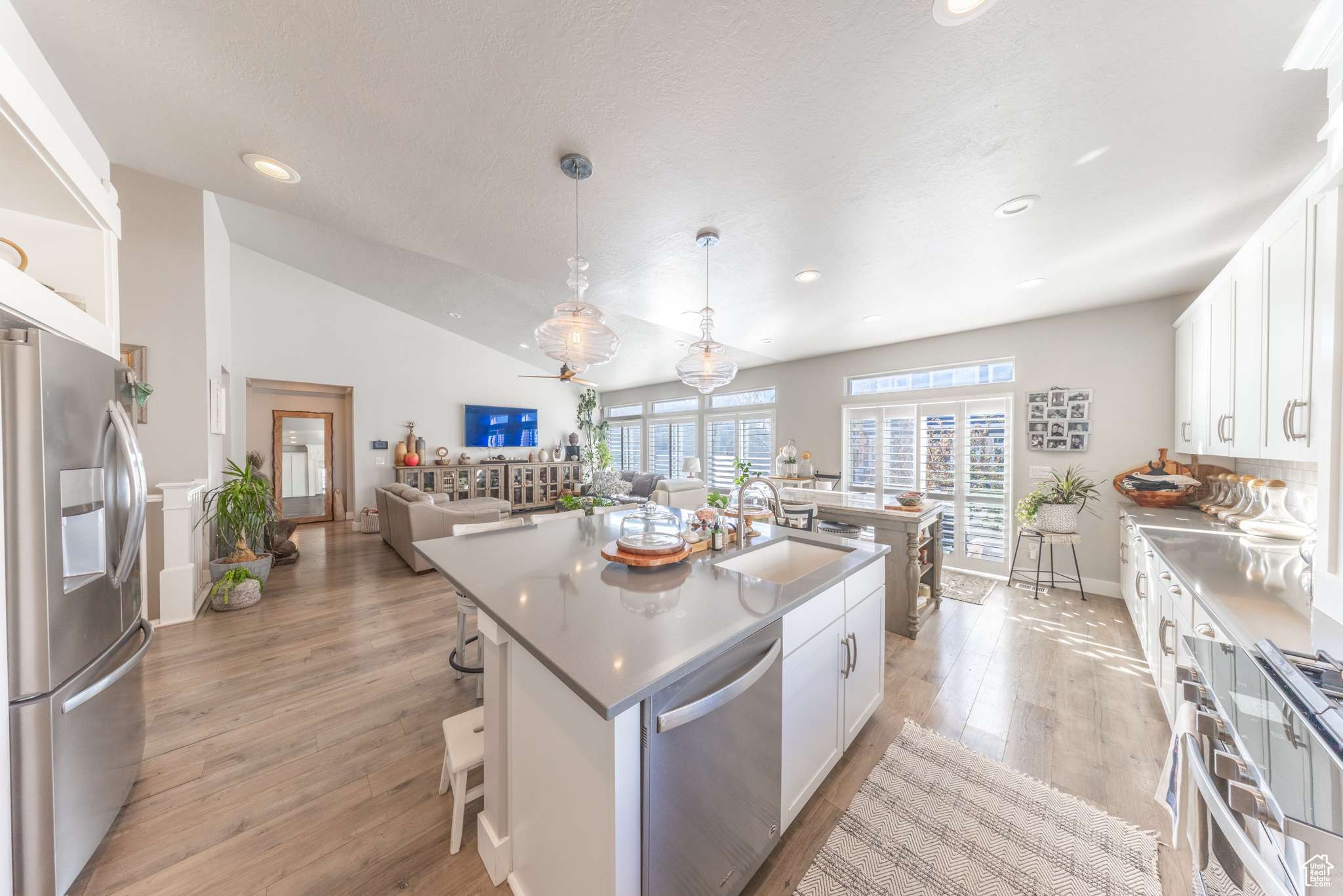 Fall in love with this beautiful 5 bed, 4 bath home in the heart of Syracuse! Built in 2018, this home offers the perfect blend of modern design and comfortable living. The bright, open floor plan is ideal for gatherings with family and friends, while the spacious kitchen makes everyday living a breeze. Upstairs and down, there's plenty of room to relax and grow-including the potential for an additional bedroom in the basement. A 3-car garage and outdoor storage shed provide space for all your toys and tools. Located in a friendly neighborhood near parks, schools, and shopping-this is the home you've been waiting for!