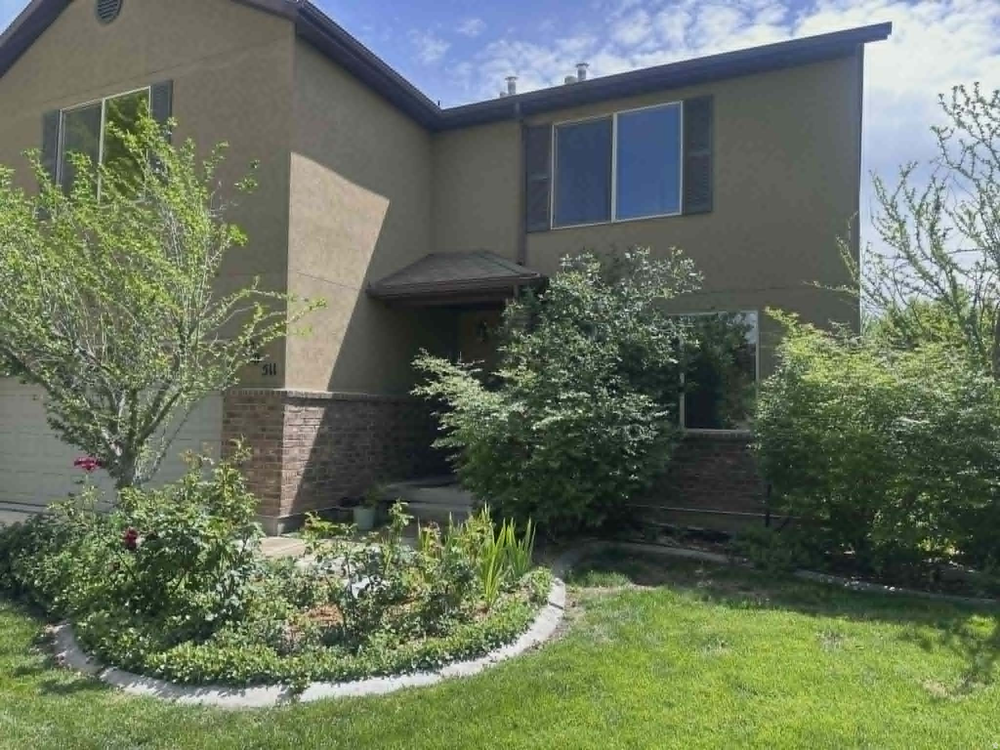 This home is big and open with 2,921 square feet. The owner spent $40,000 for the Solar System that means free electricity. Smart home upgrades include app-controlled thermostat and sprinkler system with water based scheduling. Private fenced backyard with mature fruit trees and garden beds. Durable stucco exterior for low maintenance.  Conveniently located near parks, sports facilities, river trail access, Spanish Fork H.S. and nearby elementary shools. The bedrooms are surprisingly large as is the master bathroom and huge living room and open kitchen with island.  The entire home is updated with new carpet and paint.  Master bath has updated vanities and flooring.  Huge walk in closet.  Main floor office, upstairs laundry, dual HVAC systems for zoned comfort, two water heaters. Buyer to verify all information including square footage.