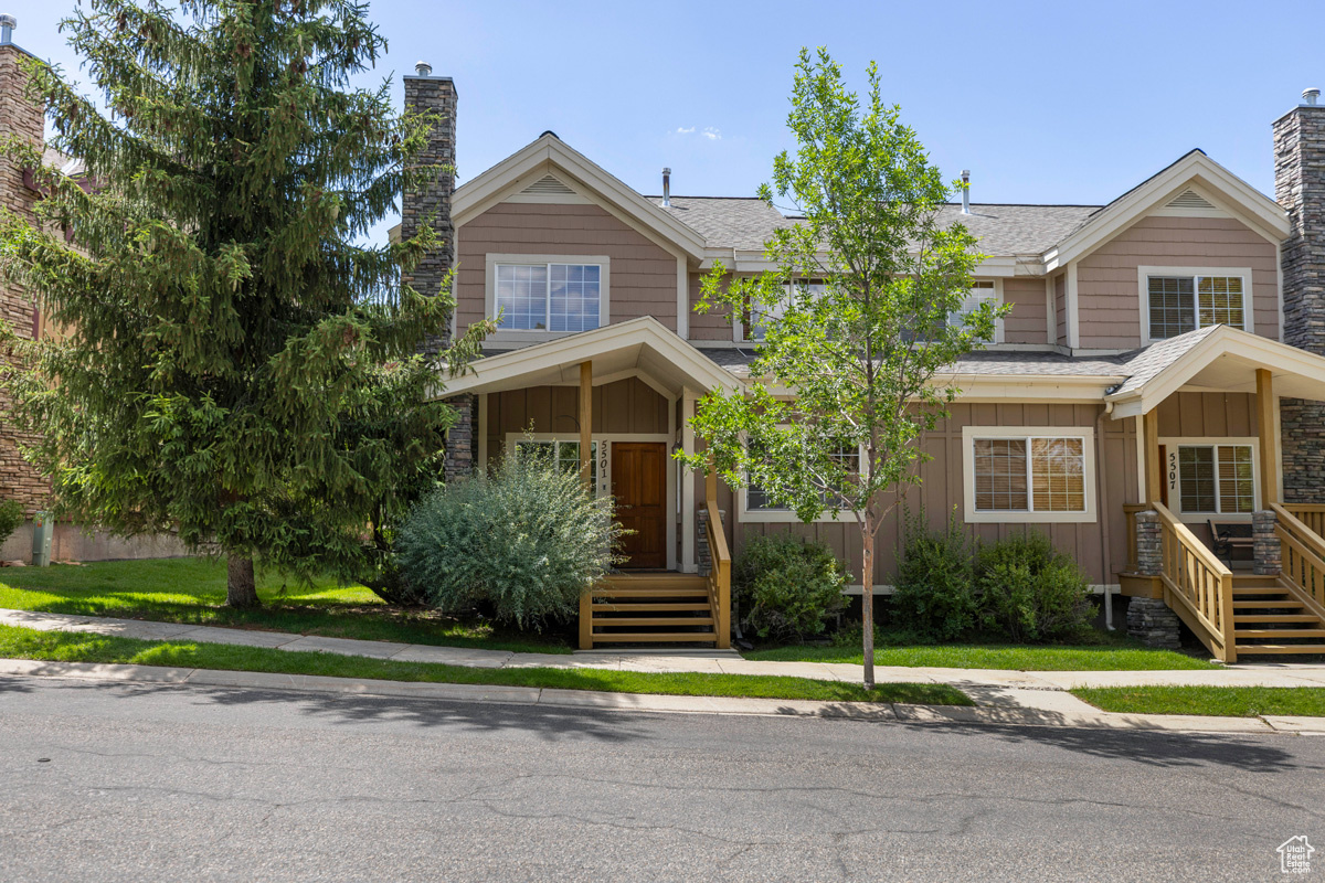 Discover the perfect blend of comfort, style and location in this beautifully updated 4-bedroom, 3.5-bath end-unit townhome in the sought-after Bear Hollow Village. Ideally situated just 5 minutes to Canyons Village, 10 minutes to Old Town and Deer Valley, and 3 minutes to Kimball Junction, this home offers effortless access to skiing, dining, shopping and trails.  Recent upgrades include newer A/C (2022), full interior repaint, updated lighting, new fireplace surrounds, roof (2024), and extensive kitchen and bath remodels (2025) featuring new appliances, island, countertops, backsplash, and marble showers. Private master suite includes a patio with a hot tub.  Offered fully furnished (with minor exclusions), this home is ready for immediate enjoyment or use as a proven short-term rental or seasonal getaway. Bear Hollow Village amenities include a seasonal pool, year-round community hot tub, fitness center and access to miles of hiking and biking trails-often shared with visiting moose and deer.