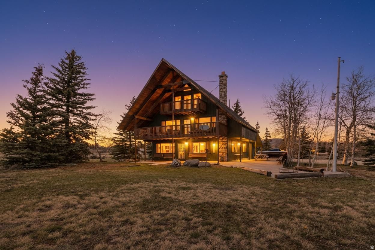 What is the best cabin for sale near Strawberry Reservoir? This is it. Perched above "The Berry"-Utah's premier stillwater fishery-this fully furnished cabin in Soldier Creek Estates offers unobstructed lake views, privacy, and a true mountain retreat. Situated on two combined acres (two separate parcels, sold together), this property stands out as one of the most unique opportunities in the area. Enjoy peace of mind with a brand new roof and no deferred maintenance, allowing you to move in and start enjoying immediately. The sale includes all furnishings, a riding lawn mower, and a gassed-up 4-wheeler, making this a rare, fully equipped getaway ready for use from day one. Horses allowed (short term). The additional 1-acre parcel provides added privacy, space, and future potential-a highly desirable feature in Soldier Creek Estates. Whether you're looking for a personal retreat, a family getaway, or a long-term investment, this property delivers. Conveniently located less than 1 hour from Salt Lake City, Park City, and Provo, you get the perfect balance of seclusion and accessibility. Both parcels are included in the sale and must be sold together. See agent remarks for details.  Square footage figures are provided as a courtesy estimate only.  Buyer is advised to obtain an independent measurement. Water is Windy Ridge Water, and the current cost is $300 per year. Power is provided by Moon Lake Electric, Garbage dumpsters are located by the entrance gate and current cost is $148 per year.