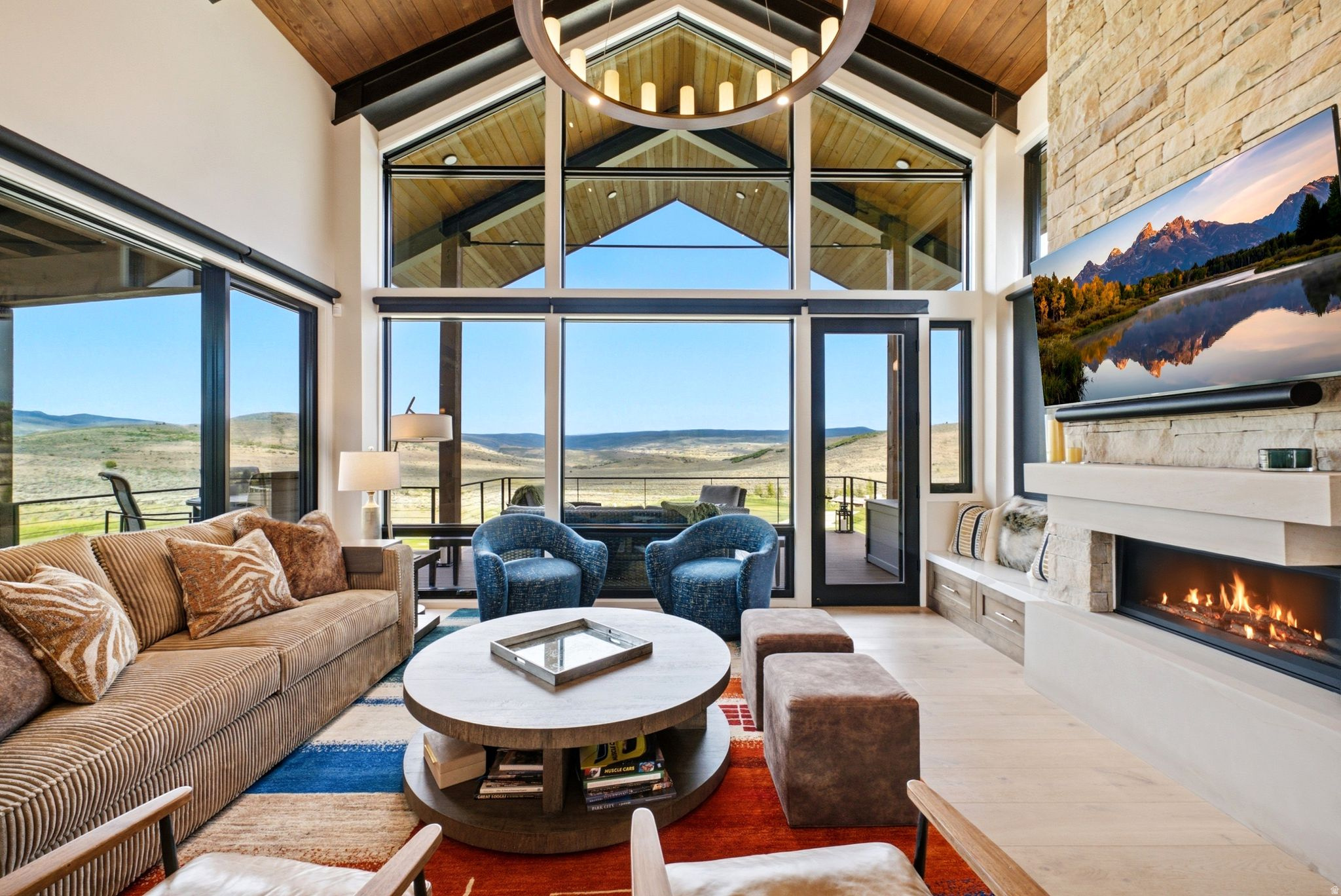 Perfect Location In Tuhaye With Sweeping Views On The Golf Course With Full Club Membership.   This beautifully designed and maintained home in the Whispering Hawk neighborhood of Tuhaye has the most stunning unobstructed views of the Uinta National Forrest and sits on the 14thhole of the Mark O'Meara Signature golf course. It is the Kinglet model with main floor living withthe stunning great room, designer kitchen, and primary suite all on the main level. This home has an addition offering a perfect in-home office with views to Deer Valley on the main floor as well. There's also a lower-level walkout with three more bedrooms each with en-suite bathrooms all with heated floors, a second large living space, plenty of storage and an addition from the garage providing a second room to be used for storage or an exercise space. You'll love the outdoor living on the upstairs deck, which will instantly becomeyour favorite area in the house, to the downstairs outdoor living with the perfect covered hot tub area. The garage has been extended making it oversized for plenty of room for mountain toys and storage. Plus, there's upgraded lighting throughout the home and a sound system inside and out. This home offers a full Talisker Club membership to enjoy the club amenities which include dining, a spa, the Moondance Park Pavilion offering winter ice skating and summer sports court, pickleball courts, Tower Club for Deer Valley ski access, private dining at Courchevel on Main Street and more.