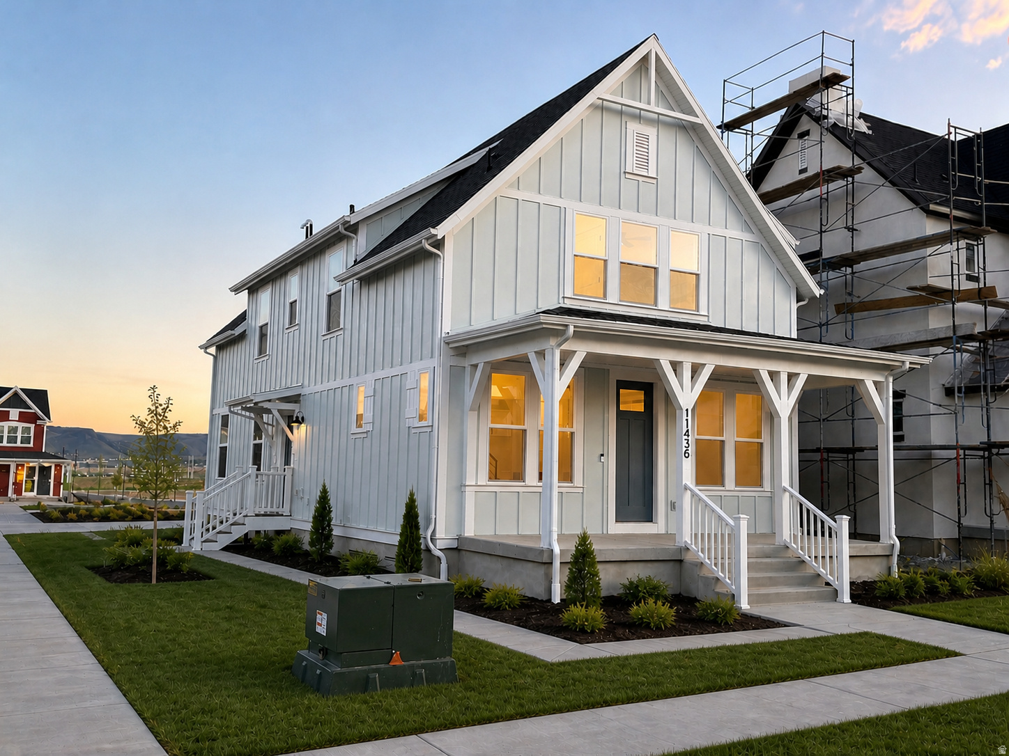 **Rates as low as 2.99% with our preferred lender!!** Welcome to the Willowmere- one of Daybreak's popular Cottage Court floorplans. This property features a Farmhouse elevation and huge front porch for relaxing outdoors. It sits in an amazing location on a large corner lot facing a community paseo which is just down the street from The Watercourse, Daybreak's newest amenity. Inside, you'll love the open concept and inviting feel. Enjoy a dedicated mudroom with built in cubbies to keep your home pristine, a massive kitchen and large island perfect for cooking and entertaining, and a large pantry for all your essentials. Every room boasts walk-in closets, with an additional storage room upstairs, providing more than enough storage. The dedicated laundry room makes laundry day effortless, while the divided bath ensures privacy. Thoughtful upgrades include a walk-in shower, soft-close kitchen cabinetry, quartz countertops, a gas range, pull-out trash drawers, and designer finishes throughout. Plus, with a 2-year builder warranty and a 10-year structural warranty, you'll enjoy lasting quality and peace of mind for years to come! ***Model Home Sales office located at: 6656 W Key Largo Way. Buyer and buyer's agent to verify all information.