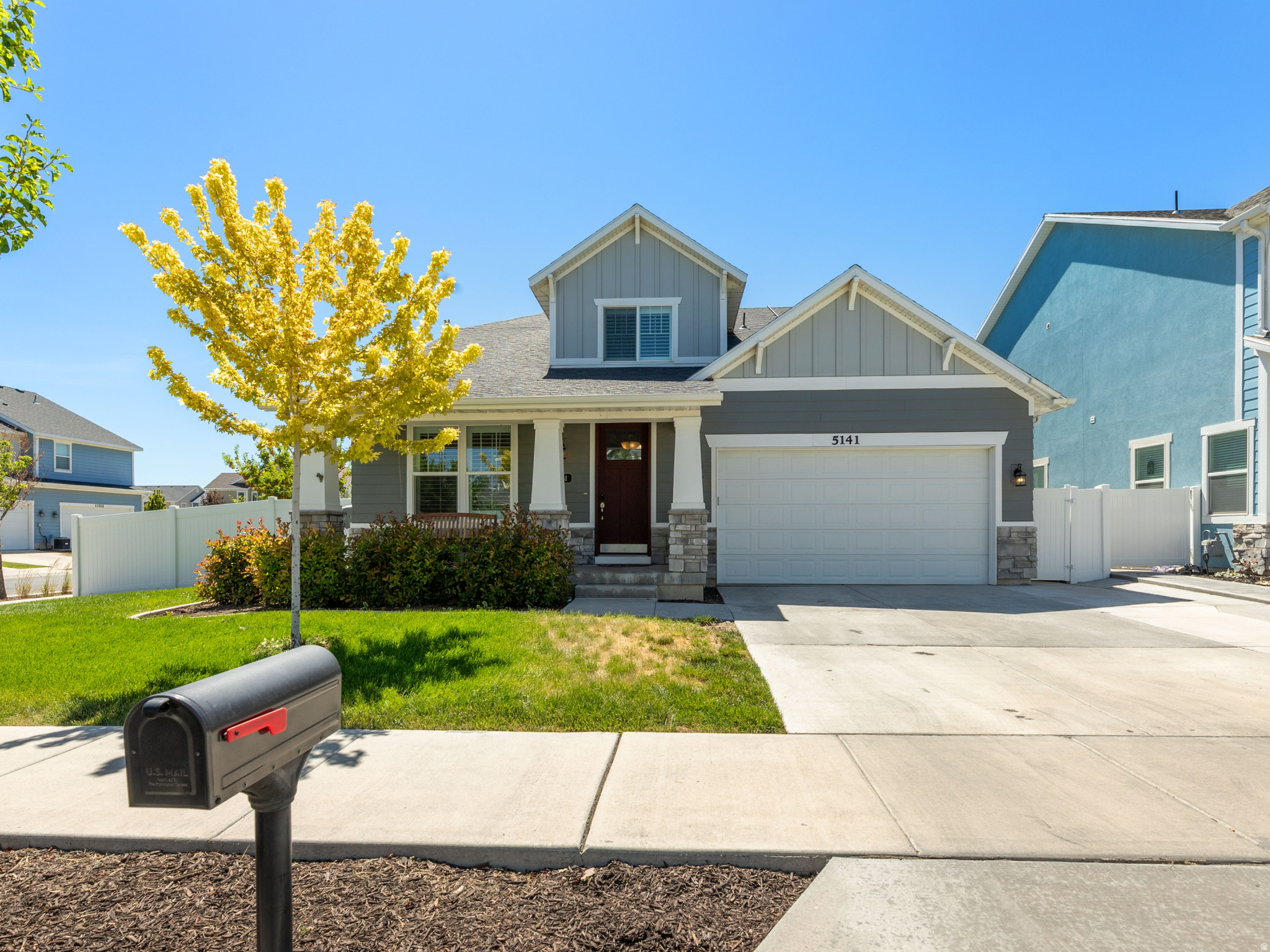 Welcome to this beautifully maintained and exceptionally spacious home offering 4,125 square feet of thoughtfully designed living space. Built in 2018 and situated on a desirable corner lot, this impressive residence features seven bedrooms and three and a half bathrooms, providing ample room for growing families, multi-generational living, or those seeking additional space for work and recreation.  The inviting main level showcases soaring vaulted ceilings, abundant natural light, elegant plantation shutters, and an open-concept design that creates a warm and welcoming atmosphere. The kitchen is highlighted by beautiful quartz countertops, ample cabinetry, and generous workspace, making it the perfect gathering place for family and friends.  One of the home's standout features is the fully finished basement with an accessory dwelling unit (ADU) and separate entrance, offering incredible flexibility for rental income, guests, extended family, or private living quarters. Energy-conscious buyers will appreciate the fully paid-off solar system, helping to reduce utility costs while increasing efficiency. Additional recent upgrades include a new tankless water heater installed in 2025, providing endless hot water and enhanced energy savings.  Outside, the 0.19-acre corner lot offers a functional and attractive setting with space to enjoy the outdoors while remaining easy to maintain. The attached two-car garage provides convenient parking and storage. Conveniently located near schools, parks, shopping, dining, and commuter routes, this home combines modern amenities, versatility, and exceptional value in one remarkable package.   Square footage figures are provided as a courtesy estimate only and were obtained from county records.  Buyer is advised to obtain an independent measurement.