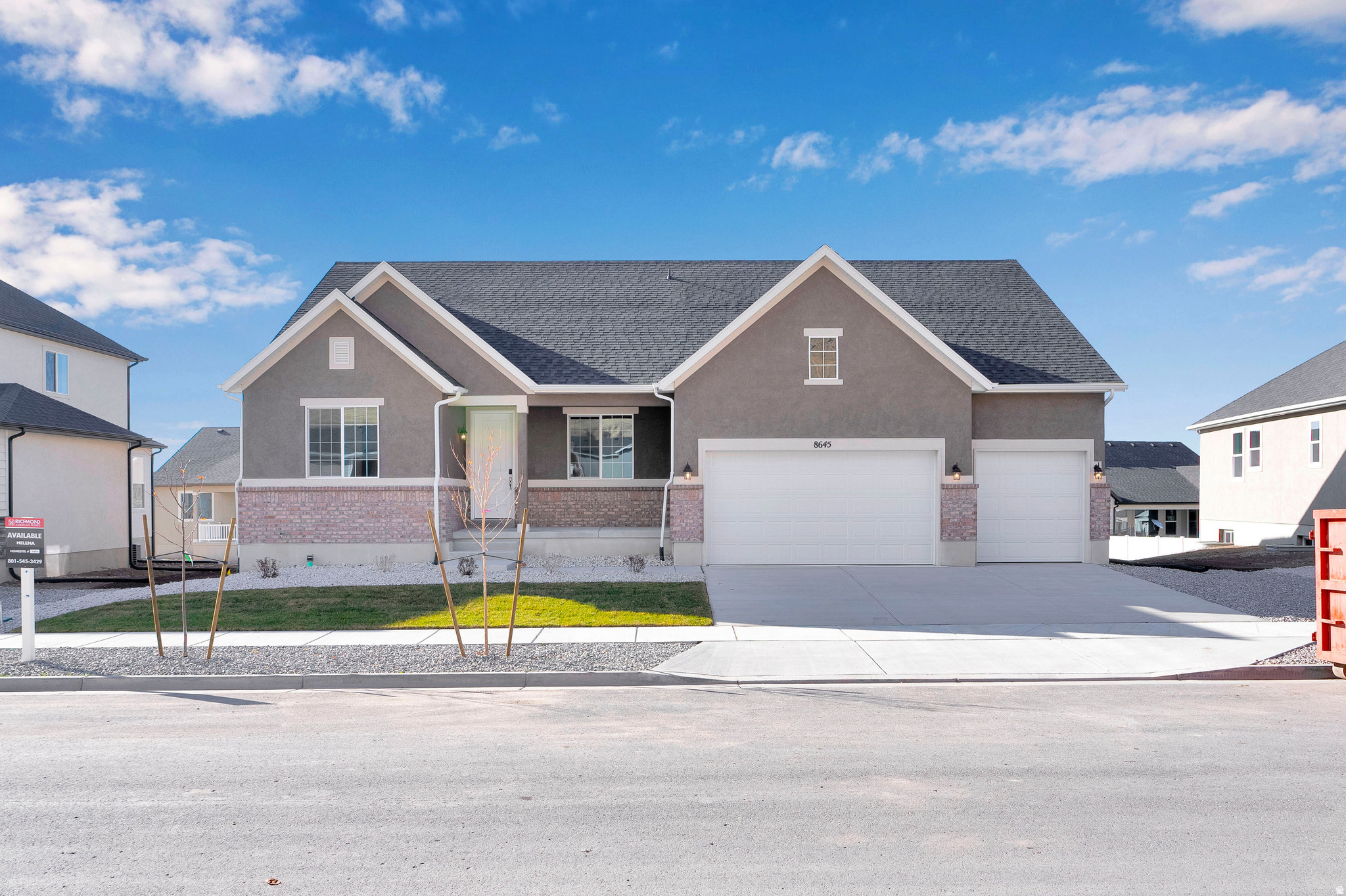 Current Incentives have rates as low as 4.99% FHA/VA. Restrictions apply contact for details!! Nestled near the majestic mountains, this exceptional community is a haven for outdoor enthusiasts, offering hiking, biking, and horse trails just moments from your door. Enjoy the best of both world; peaceful mountain living paired with the convenience of being just a short drive from Salt Lake City International Airport and vibrant downtown Salt Lake for work, entertainment, and travel. From the moment you step onto the covered front patio, you'll feel a sense of retreat from the hustle and bustle of everyday life. Inside, the gourmet kitchen is a chef's dream, designed for both function and beauty. The sunroom, seamlessly connected to a covered patio, creates the perfect space for hosting friends and family or enjoying quiet mornings. Step into your primary retreat; a luxurious sanctuary featuring an extended sitting area, dual closets, a garden tub, and a separate shower designed for ultimate comfort. Working from home? Enjoy a dedicated office space with elegant French doors, offering the privacy and quiet you need to stay productive.