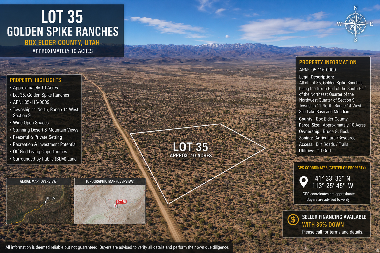 GOLDEN SPIKE RANCHES - Land