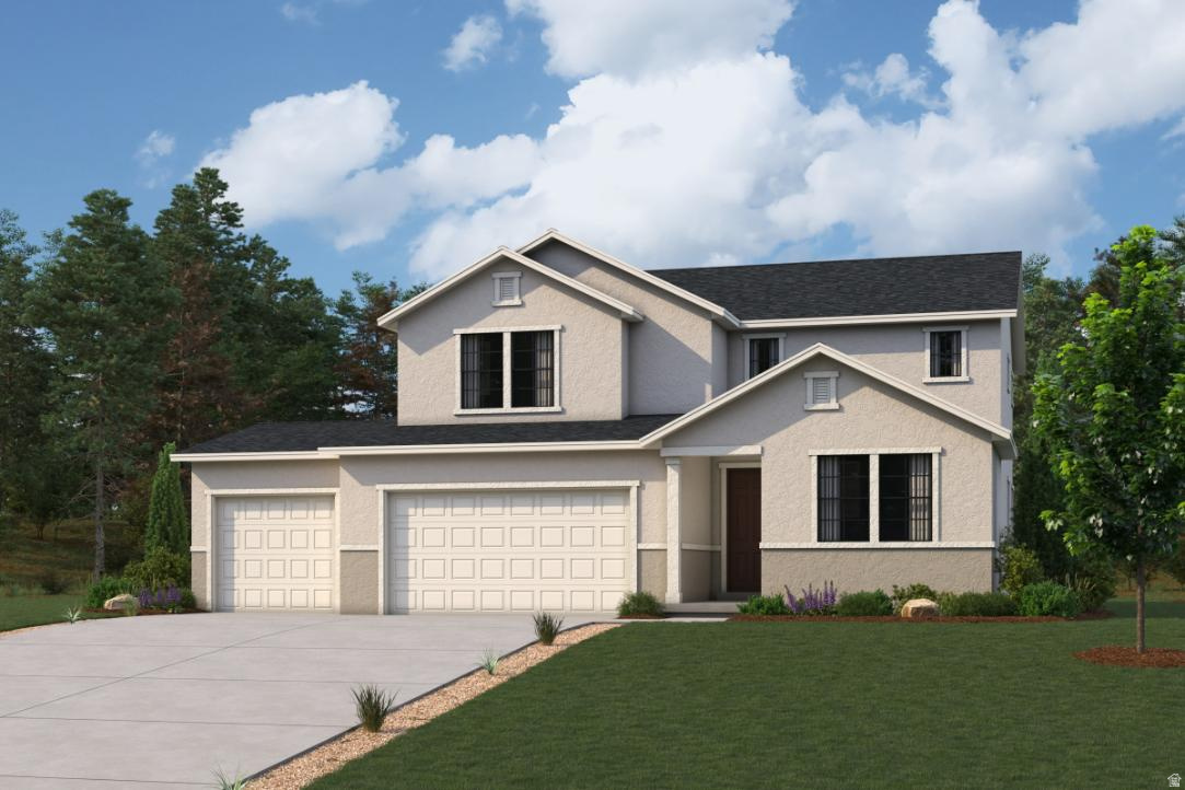 For comfortable, modern design, look no further than the Gunnison in Pinnacles Estates! This attractive plan opens with a private study, then flows into a contemporary layout showcasing a large kitchen with a center island and a walk-in pantry. The dining area and spacious great room-which features access to the patio-are steps away, creating the perfect set-up for entertaining and everyday living. You'll also find a mudroom on this level. There are three bedrooms upstairs, including a luxurious primary suite with an expansive walk-in closet and a deluxe bathroom with dual vanities, a walk-in shower, and a soaking tub. Both additional bedrooms boast walk-in closets as well. Also includes a second floor loft and an unfinished lower level.