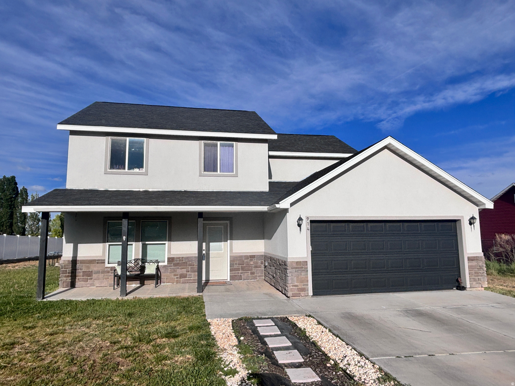 Nearly new home located less than a 400-yard walk from the front doors of the brand new elementary school. This well-cared-for home features an open-concept main floor perfect for entertaining, while the upstairs offers private bedroom and bathroom spaces for added comfort. Situated on a spacious 1/3-acre lot, the property includes a huge backyard, a 2-car garage, and ample side yard parking for vehicles, trailers, or recreational toys. A fantastic opportunity to own a move-in ready home in a great location.  Don't forget to click on the Matterport tour for more details of the layout and a full walkthrough.