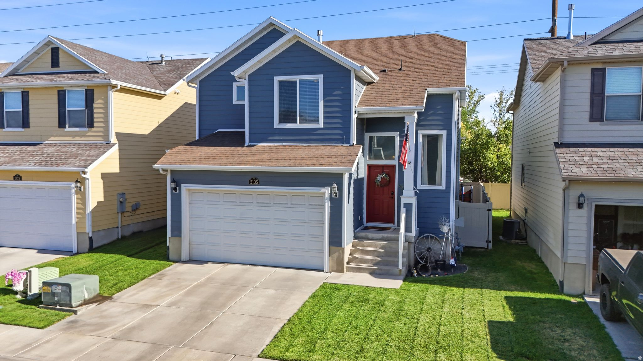 Great two story home located in West Haven! This 4-bedroom, 3 1/2 bath features an open and inviting layout. Large open great room off the kitchen with detailed tile backsplash and corian counters with a 1/2 bath on the main level. Upstairs, the spacious primary suite offers a large walk-in-closet, double-sized vanity, and plenty of space for large bedroom furniture. The newly finished basement offers an additional family room, bedroom, and full bath. Ideally positioned across from the community playground and close to walking/biking paths. Conveniently located with easy access to I-15, this home offers a seamless commute while keeping you close to shopping, dining, and everyday amenities.