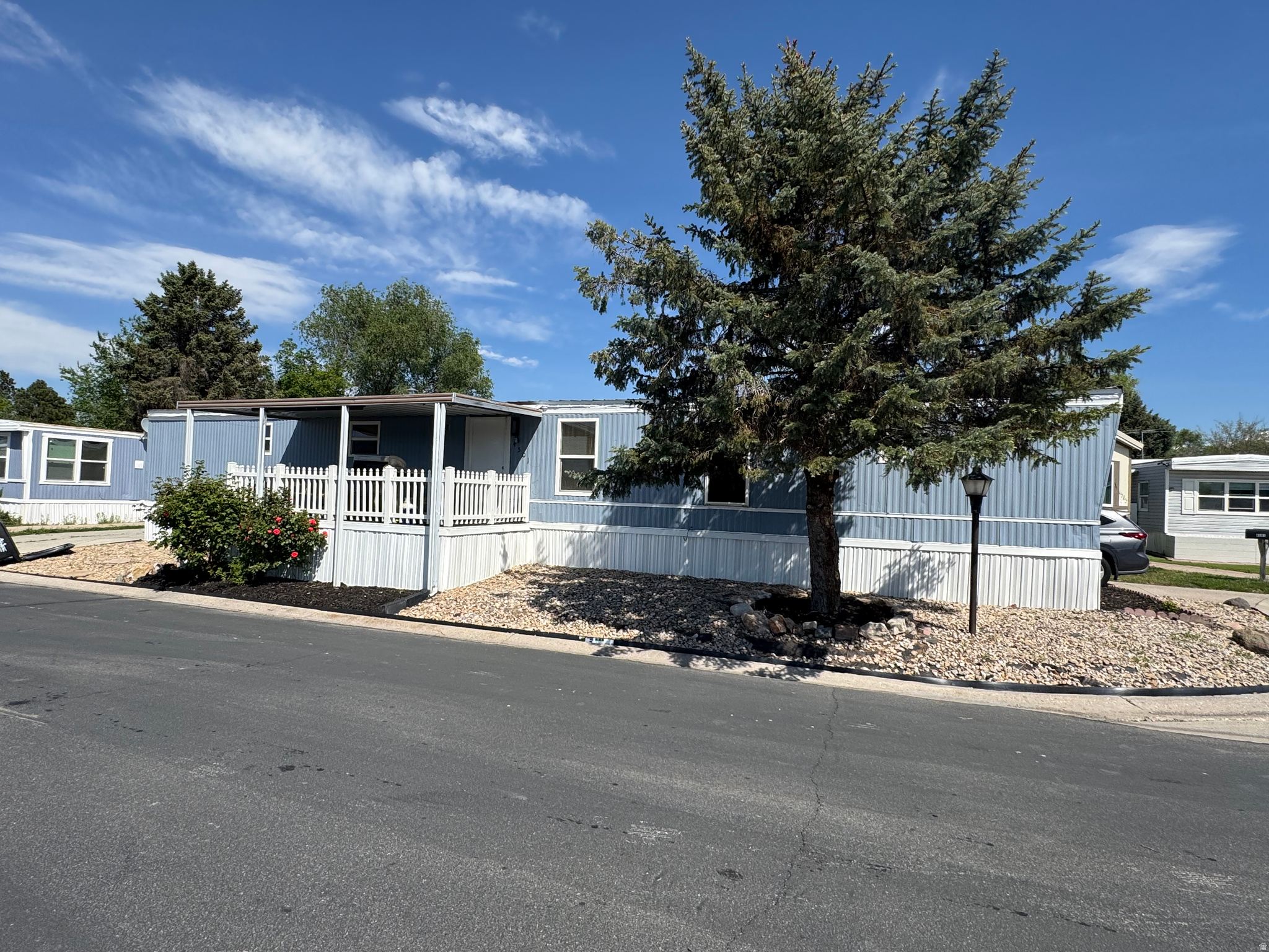 Remodeled single wide  mobile home features *New paint *New Kitchen *New flooring *New Bathrooms *New central air *New lighting covered deck with plenty of parking Make this a must see comes with ton of amenities  this a must see !