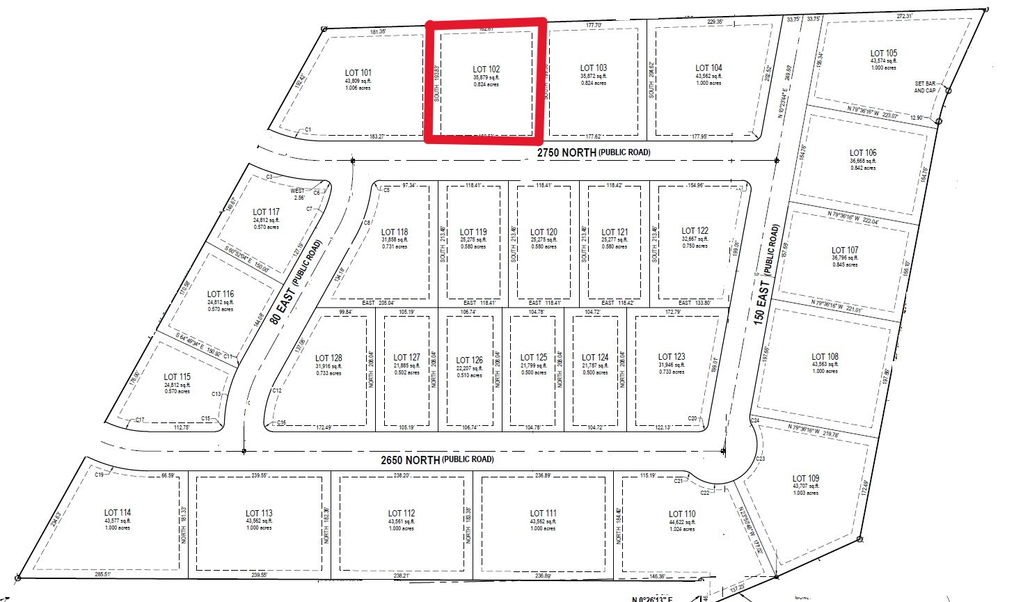 CEDAR RIDGE ESTATES - Land