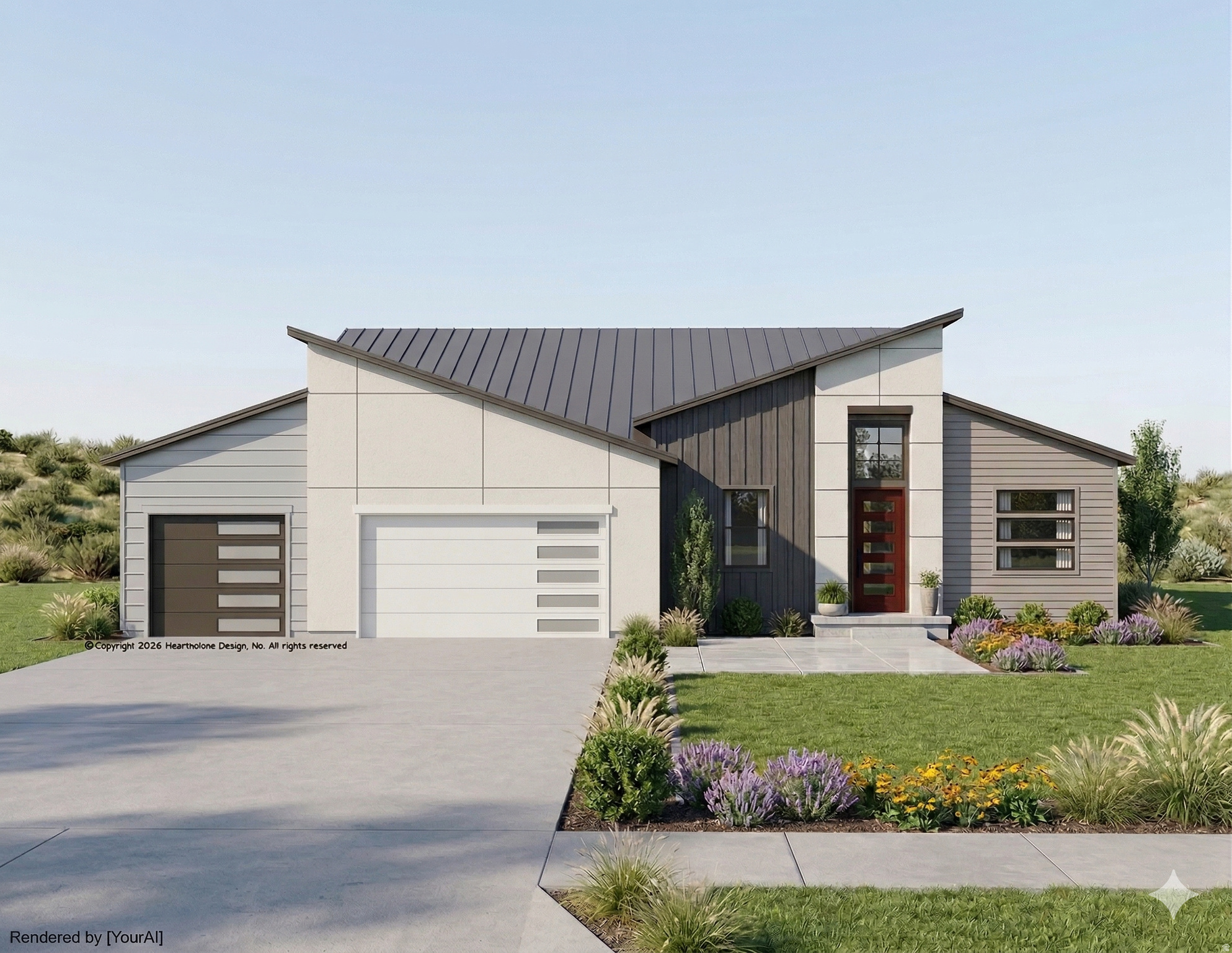 FINAL OPPORTUNITY: With only two lots remaining, this exclusive home lets you design your perfect aesthetic: choose between a Modern or Traditional exterior with the same masterfully designed interior.   Secure your customized luxury home today with the highly sought-after Thoren Floor Plan by Essence Homes. Situated on a premium half-acre lot, this to-be-built residence offers a rare combination of space, utility, and breathtaking panoramic mountain views.   This is a unique opportunity to truly personalize your new construction, as you have the power to choose between a sleek Modern Exterior or a classic Traditional Exterior, all while retaining the masterfully designed Thoren floor plan. Inside, the home delivers a life of luxury and function, beginning with a rare 4-bedroom combination on the main level. The spacious open-concept layout is illuminated by soaring vaulted ceilings and accented by a custom-crafted handrail, adding a sophisticated architectural touch. The heart of the home is the gourmet kitchen, featuring custom cabinetry, sleek Quartz  countertops, and a large pantry for effortless organization. Retreating to the primary suite feels like stepping into a sanctuary, complete with a  walk-in closet and a spa-inspired bathroom that boasts both a freestanding soaking tub and a separate, modern shower. Thoughtful details like a functional mud bench, ceiling fans, and included appliances ensure this home is as practical as it is beautiful. Designed for an active and growing lifestyle, the exterior includes a three-car garage, expansive room for future RV parking, and a walk-out basement, providing seamless access to your massive half-acre backyard and offering perfect potential for future expansion. Photos are for illustrative purposes only and may not represent the actual property. Other lots and plans available. Contact Agent for information. Square footage figures are provided as a courtesy estimate only and were obtained from floor plans . Buyer is advised to obtain an independent measurement. Owner/Agent To make this dream a reality, take advantage of the generous builder incentive: Up to $15,000 in Seller Incentives when using the builder's preferred lender.