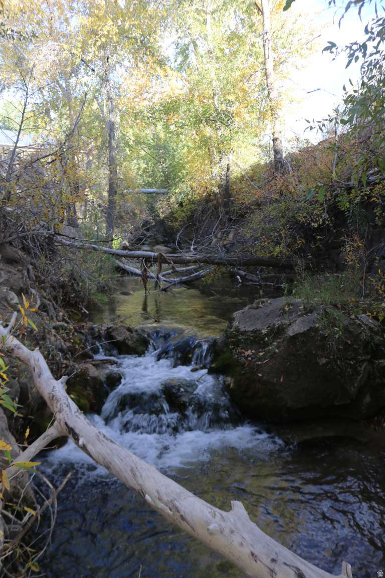 Private, Quiet, Secluded, Mountain and Creek Views. Ready to build with power, water and sewer all stubbed onto the lot. All impact and connection fees are paid. Irrigation rights, Animal friendly property. Five foot welded pipe woven wire fence on three sides. Fourth side, S. boundary 6 foot chain link city fence, native tree screen makes the city "shop" fence and property barely visible. 130 feet of year-round wooded creek frontage lies approximately 15 feet below field level.  Accessibility to the creek can be improved by building steps down to the creek or making a cantilevered deck over the creek. Located in Sanpete County in the Mount Pleasant City buffer zone, under the Manti LaSal Mountains to the East. Beautiful stone retaining wall built by the CCC in the 1930s. Since creek and wooded area is below field level,  must walk the lot to appreciate the private creek and woods not visible from the road. 2 adjacent lots with creek frontage are also available.