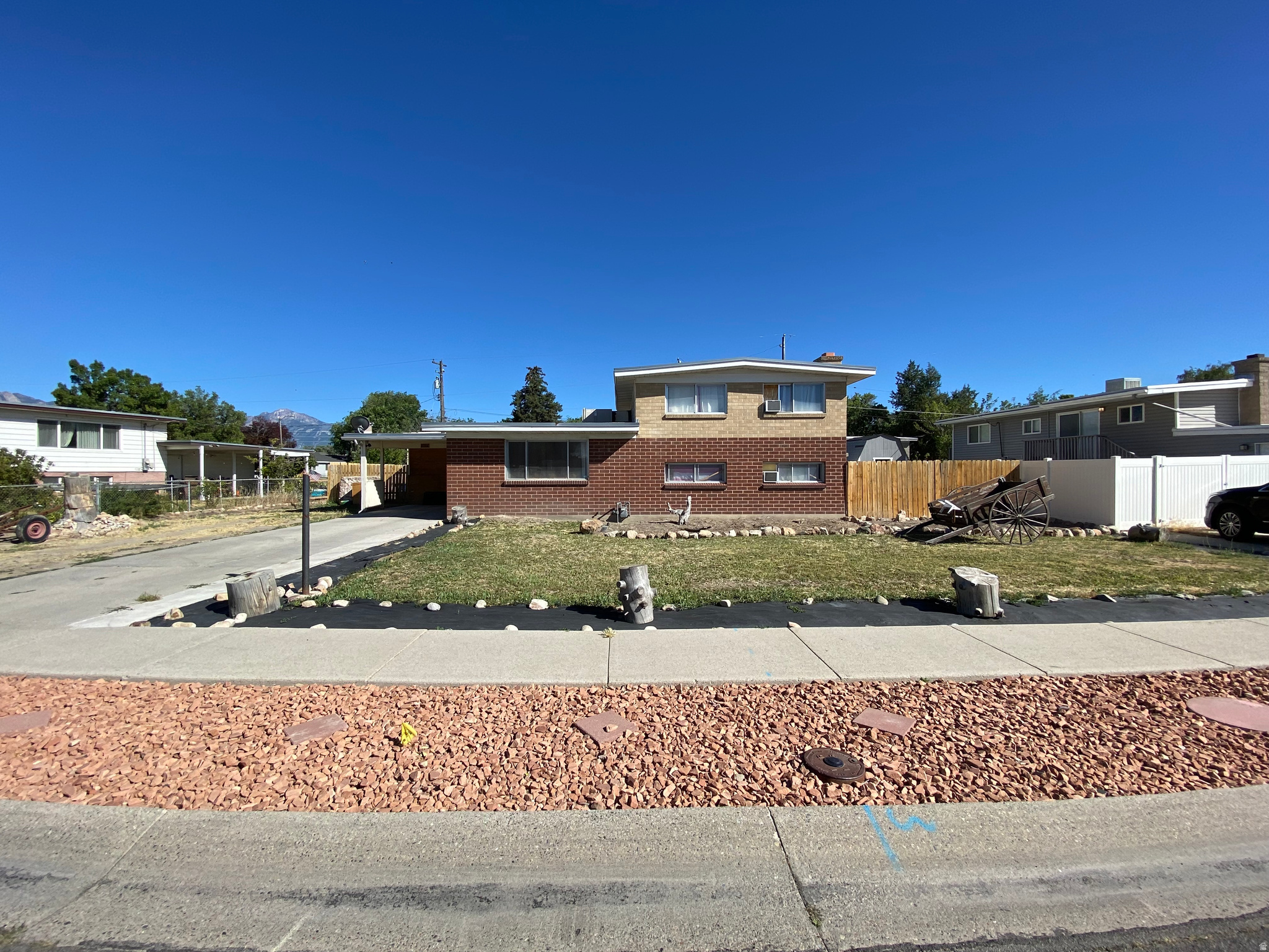 3 bedrooms, with potential of a 4th,1&1/2 bath, new fencing.