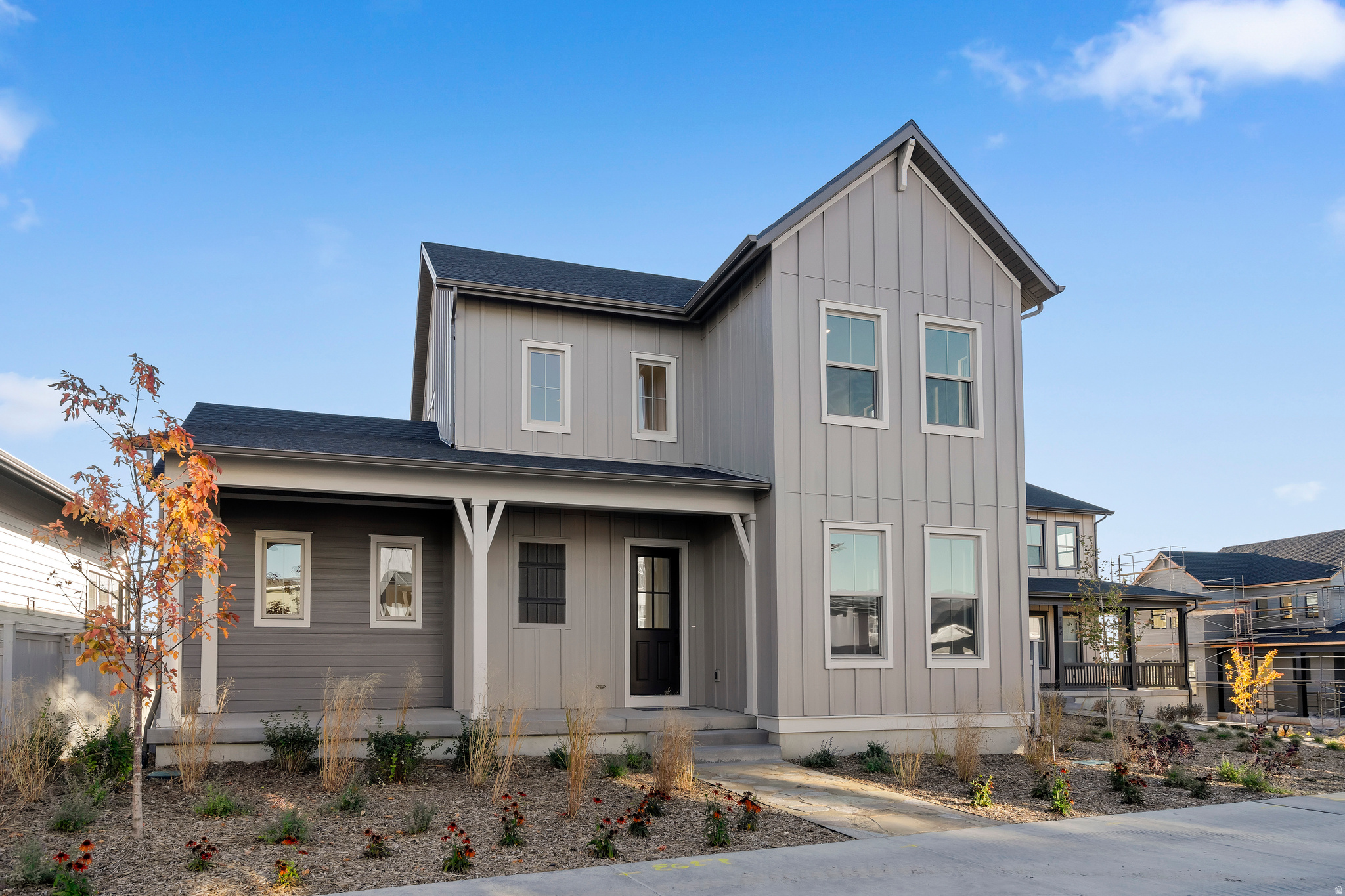 Move-in ready home in a central community location. Walk 5 minutes to the coffee shop  and 8 minutes to the future pool, with dining and shopping just a short 9-minute drive. This home is close to planned amenities like the amphitheater, caf, library lantern, future community building, and harvest table. The large rear alley offers easier garage access than most. This is the last available home on this desirable green space, and a low interest rate helps simplify qualifying. Stop by and see it for yourself-it's even better in person!