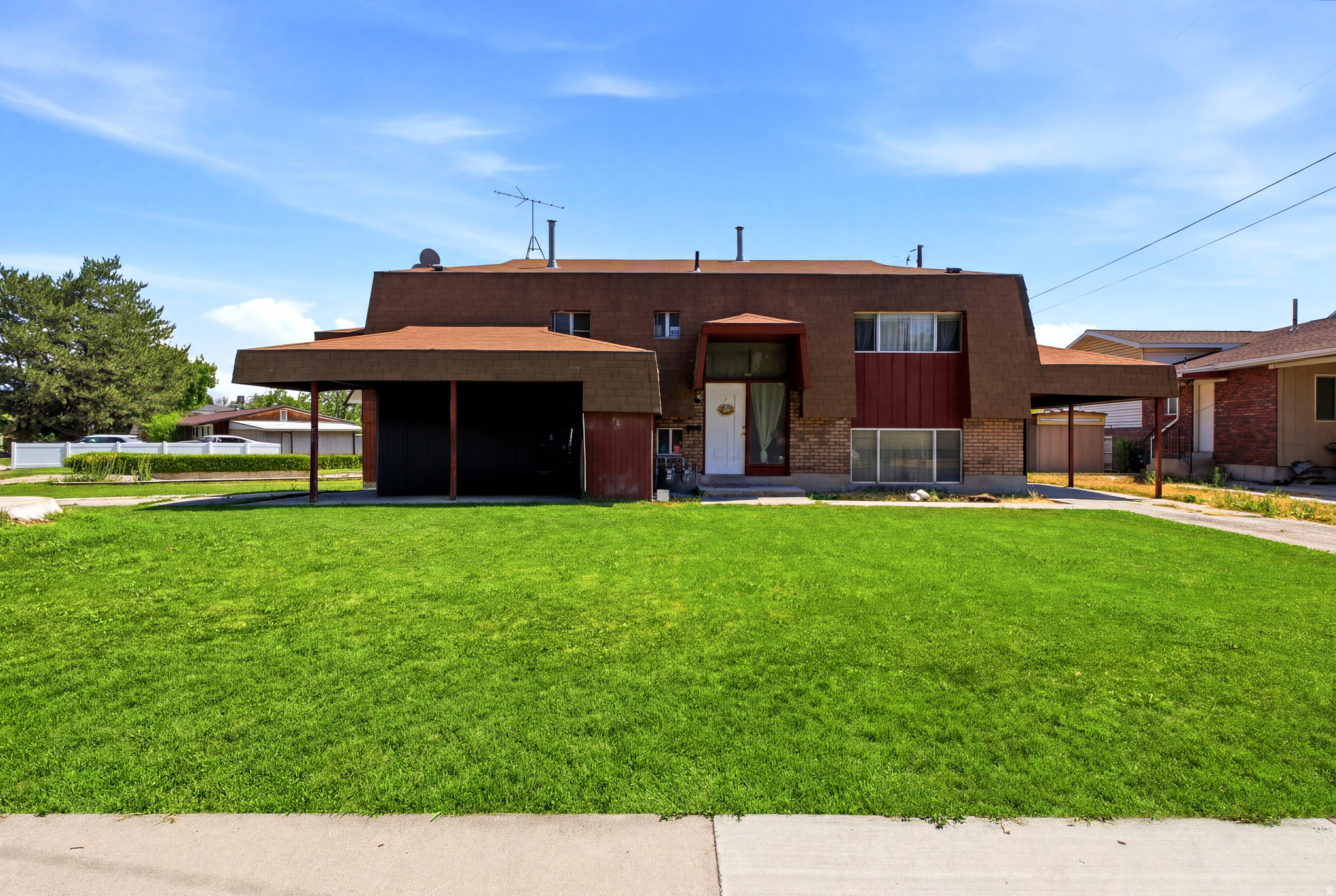 Fantastic investment opportunity! Great duplex in a nice Provo neighborhood. Easy freeway access and close to Center Street. Spacious two bedrooms on each side and one and a half bathrooms in each unit. Each side has a long driveway with a carport,  good yard. One of the owners is a real estate broker. Tenants pay all utilities. APOD available. Seller would seller finance with substancial down payment. Contact listing agent for information.