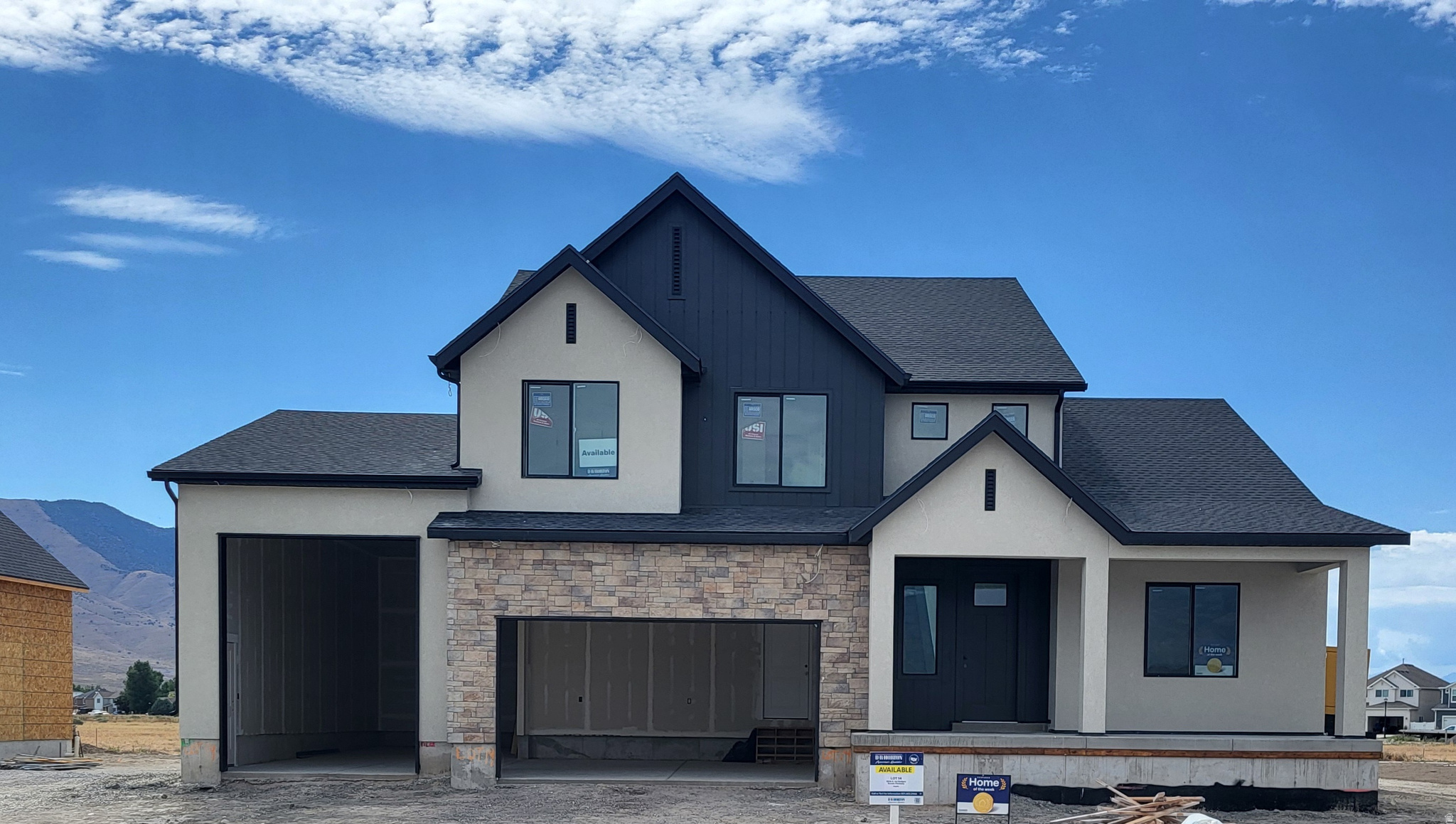 SYDNEY FLOORPLAN IN THE MAJORS IN EAGLE MOUNTAIN ON .48 OF AN ACRE.  This home will be completed in August 2026.  UP TO $6000 in closing costs with our preferred lender.  The main floor owner's suite has it all: tray ceiling, large walk-in closet with stackable laundry connection, double undercounter sinks, soaker tub and oversized shower. Get cozy in the large family room around the fireplace. The open concept kitchen includes a large island for food prep/counter seating, a large walk-in pantry, kitchen with gas cooktop, double ovens (not pictured in photos) 42" upper cabinets w/ crown molding, 30" Single sink, upgraded cabinet with dovetail, soft-close features. Laminate floor throughout the kitchen, dining, & family room. Quartz countertop in kitchen and bathrooms, Powder room located next to the garage entry and mud room bench. Stair railing with newel posts. Office with double doors.  Upstairs has a loft, 3 large bedrooms, full bathroom, and full laundry room. Home includes unfinished basement with 9' foundation walls, room for a large family room, 2 additional bedrooms, a bathroom, and under porch storage. 2 95% efficient furnaces, 50-gallon water heater, & plumbed for a soft-water system. 3-car RV garage with 12' x 10' door and extra space on the side of the garage to add an RV pad. Sitting on a .48-acre, this home has it all!  Ask me about our generous home warranties, active radon Mitigation System, and Smart Home Package, which is included in this home. The actual home may differ in color, material, and/or options. Pictures are of a finished home of the same floorplan, and the available home may contain different options, upgrades, and exterior color and/or elevation style. Square footage figures are provided as a courtesy estimate only and were obtained from building plans. No representation or warranties are made regarding school districts and assignments; please conduct your own investigation regarding current/future school boundaries.