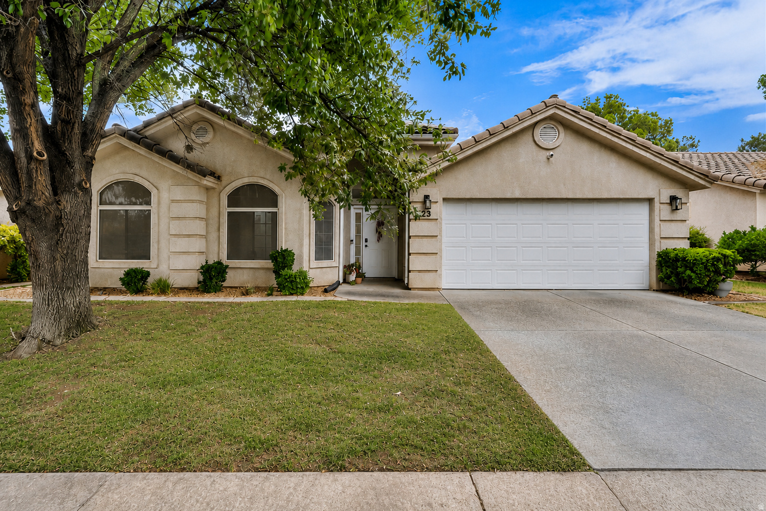 Freshly updated and move-in ready! This inviting home features new paint, new flooring, updated baseboards and trim, and an open-concept design highlighted by vaulted ceilings, large windows, and an abundance of natural light. The spacious layout feels bright and welcoming throughout. Step outside to enjoy mature landscaping, beautiful shade trees, and a good-sized, fully enclosed backyard offering plenty of privacy and room to relax, entertain, or play. Conveniently located near shopping, dining, hospitals, and some of the area's most popular walking trails, you'll love the combination of comfort and convenience. Opportunities in this hard-to-find price range don't come along often--don't miss your chance to make this one yours! Buyer/buyers agent to verify all information.