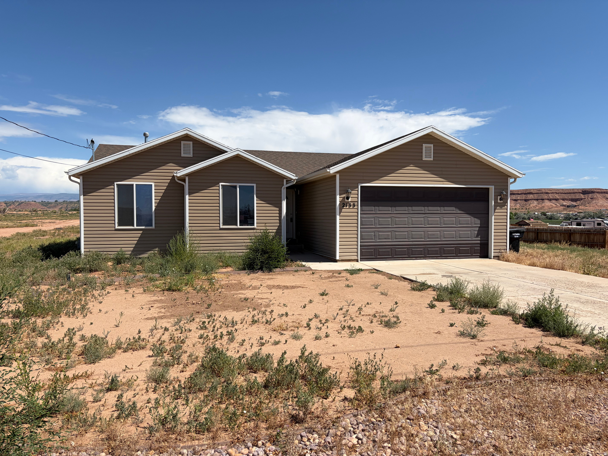 Beautiful home located on .69 acre lot located in a quiet rural community. This home was originally built in 2013 and has been recently renovated and looks amazing with new paint, carpet, light fixtures, microwave & dishwasher. The home is priced incrediblywell for 3 bedrooms, 2 bathrooms and 2 car garage with a HUGE gravel RV parking.