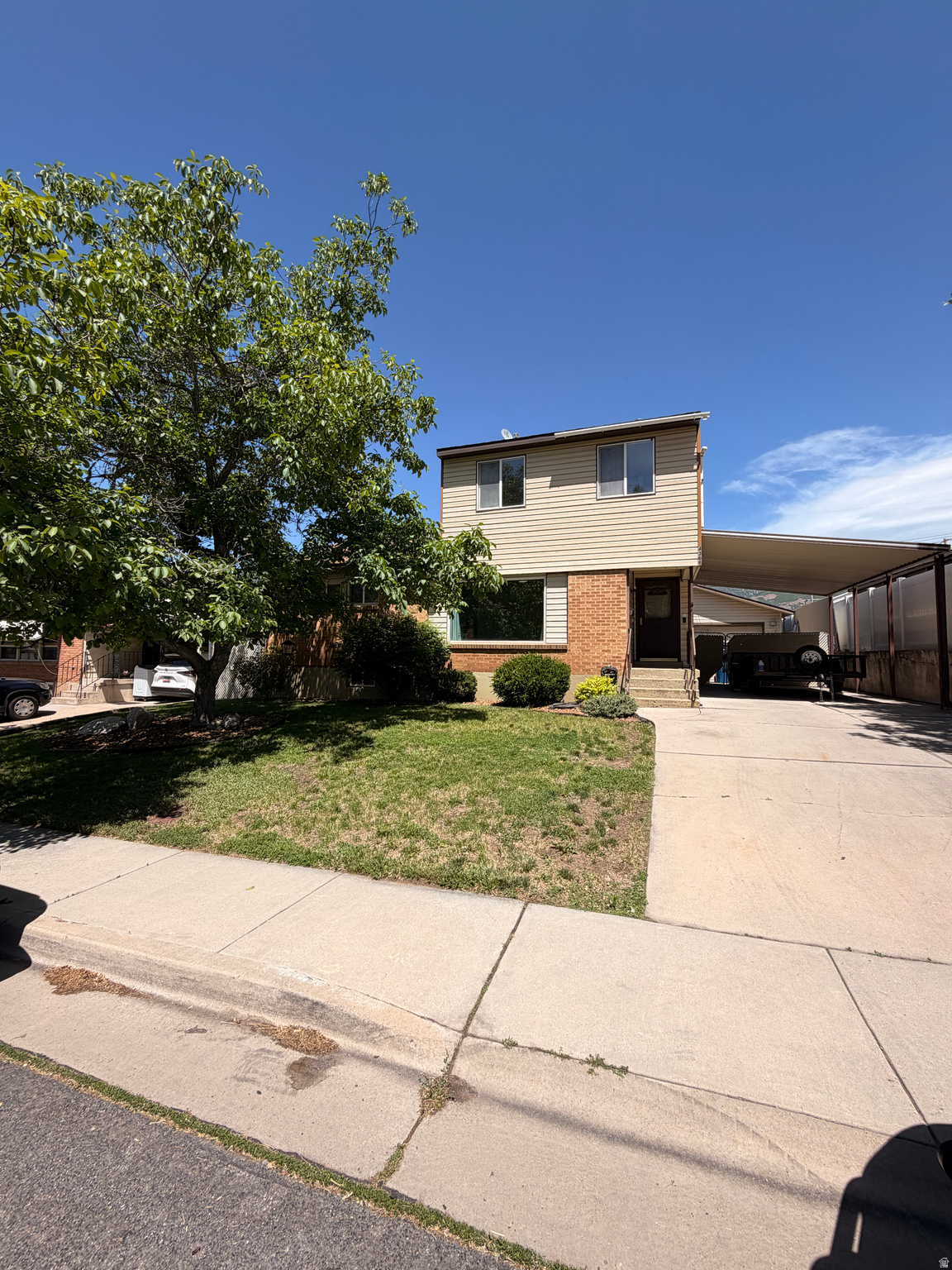 This spacious 2-story home offering 4 bedrooms, 2 bathrooms, and plenty of room to spread out. Fresh interior paint and new carpet in the main living area and bonus room. The oversized 2-car garage provides great parking and workspace, plus additional storage above the garage. Out back, you'll find a large swimming pool, just in time for summer. The bonus room offers flexibility for a family room, playroom, home office, or hobby space. Come take a look and see all the possibilities this home has to offer.