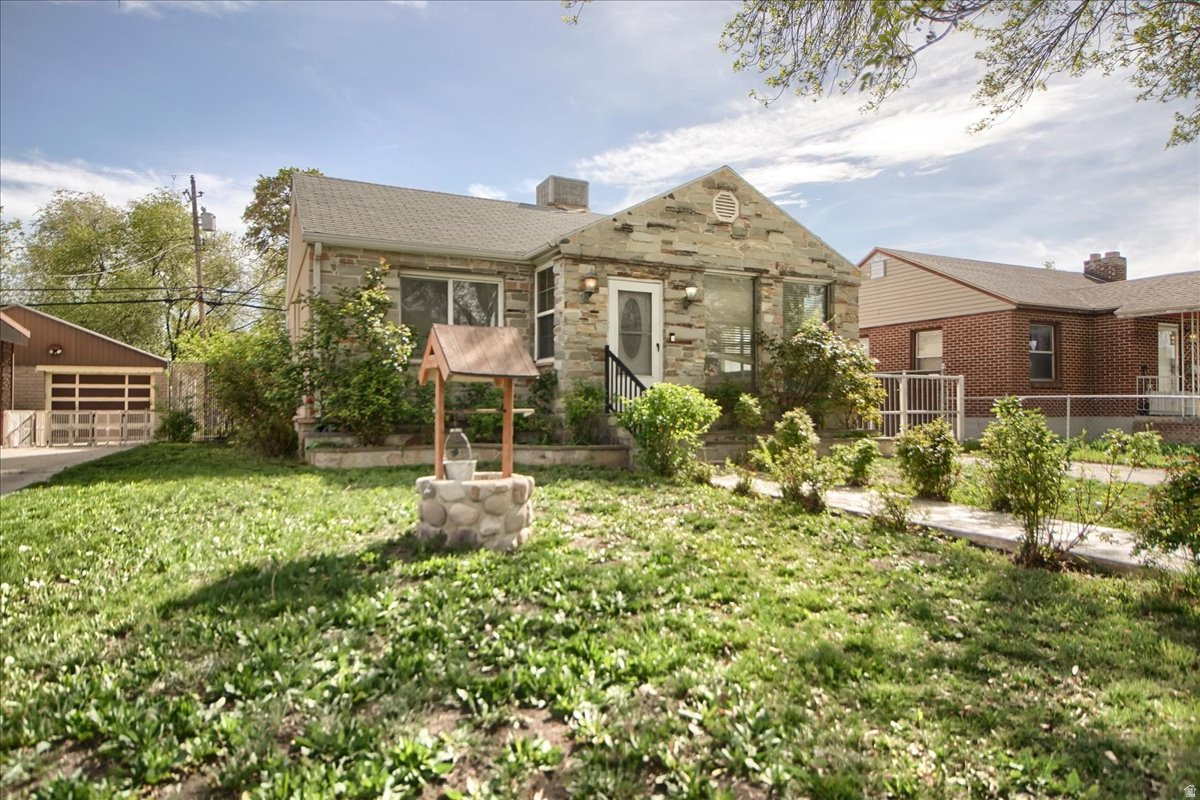 Great opportunity to own a beautiful rambler home located in an established neighborhood at the heart of Salt Lake City. Perfect for family with 4 bedrooms 2 full bathrooms open kitchen and dining area with fireplace and tile flooring for easy cleaning. The backyard includes a large deck with a two car garage and an additional enclosed space with a brick oven and picnic table great for family get togethers. Near to schools, parks, and a recreation center public transportation. Square footage figures are provided as a courtesy estimate only and were obtained from previous MLS . Buyer is advised to obtain an independent measurement.