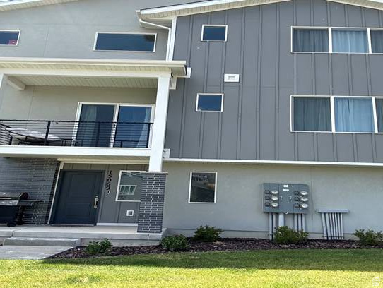Welcome to this beautiful end-unit townhome in the heart of Bluffdale! With 4 spacious bedrooms and 4 bathrooms, this  home offers the perfect combination of comfort, functionality, and modern design. Each bedroom enjoys its own private  bathroom access, creating an ideal setup for families, guests, roommates, or a home office.  Featuring over $85,000 in upgrades, this home stands out with thoughtful enhancements and stylish finishes throughout.  Natural light fills the home through large windows, highlighting the open-concept living spaces and modern design. The  kitchen is designed for both everyday living and entertaining, featuring granite countertops, a gas range, ample cabinetry,  and a spacious island that opens seamlessly to the dining and living areas.  Upstairs, the primary suite provides a relaxing retreat with a beautifully appointed bathroom and generous closet space.  You'll also appreciate the convenient laundry area, abundant storage, and the attached 2-car garage.  From the thoughtful upgrades inside to the incredible amenities nearby, this home offers a lifestyle that's hard to match.  Located in the heart of Bluffdale, you'll enjoy quick freeway access, excellent recreation opportunities, community parks,  walking and biking trails, and a variety of shopping and dining options just minutes away. It's the perfect blend of  convenience, comfort, and community. Agent related to seller.