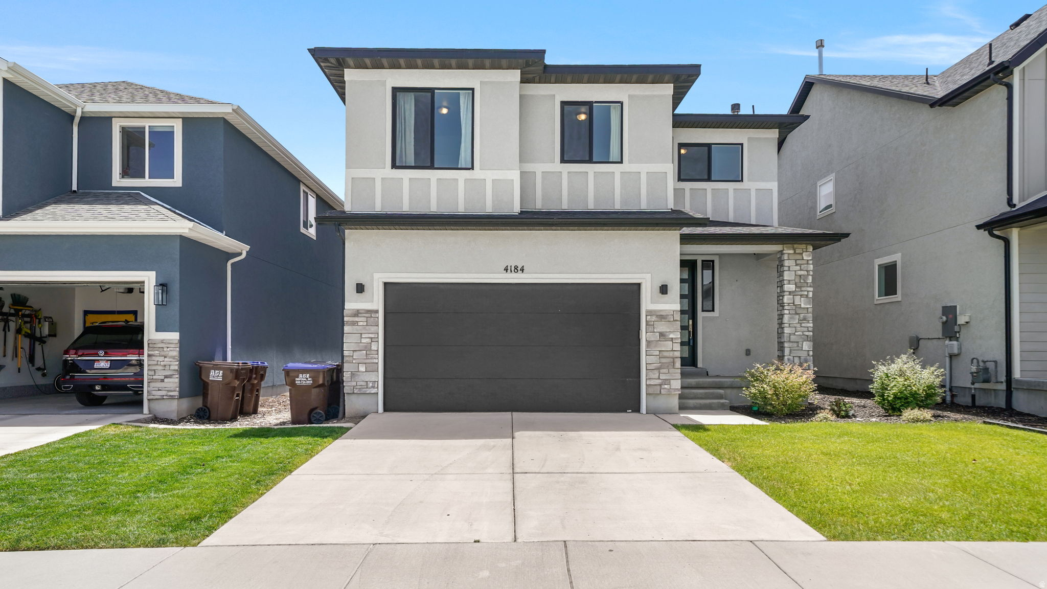Move-in ready Eagle Mountain home built in 2022! This 4 bed, 2.5 bath features an open layout, modern finishes, a well-designed kitchen, 2-car garage, and great access to parks, trails, shopping, and amenities. Schedule your showing before it's gone!