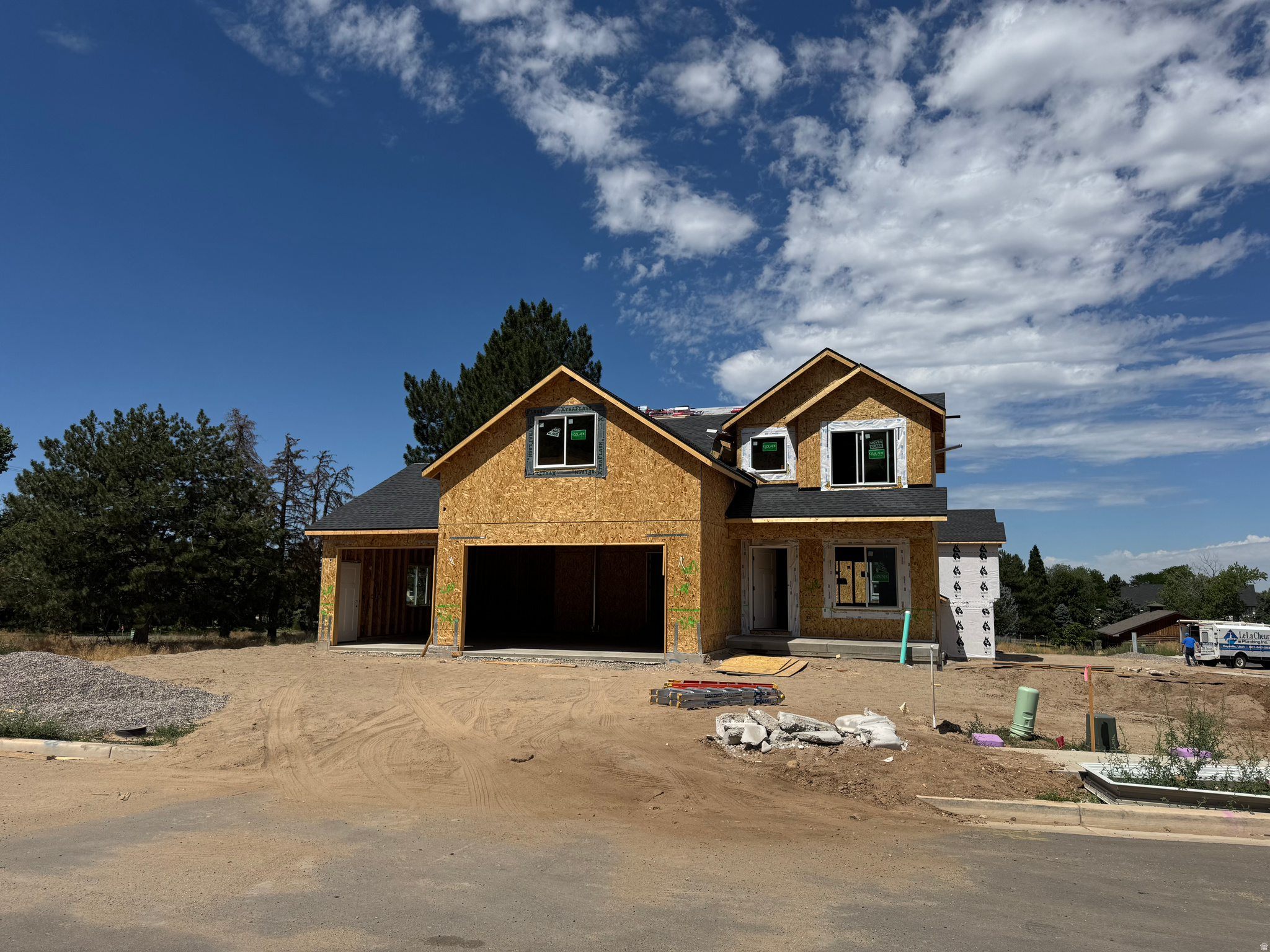 Beautiful new construction 2-story home in East Layton with stunning mountain views! This spacious floor plan features a formal living room or home office, a large great room, open-concept kitchen and dining area, and an oversized pantry. Upstairs you'll find four spacious bedrooms, including a luxurious primary suite with a walk-in closet and separate tub and shower, plus a conveniently located laundry room. Enjoy the covered deck and daylight walkout basement, which offers room to expand with potential for two additional bedrooms, a family room, and a full bathroom. Tucked away in a quiet cul-de-sac with no through traffic, this home offers the perfect combination of comfort, space, and location.Sq. footage per plans. Taxes are an estimate only. Property facts are provided as a courtesy; Buyer to verify all information.