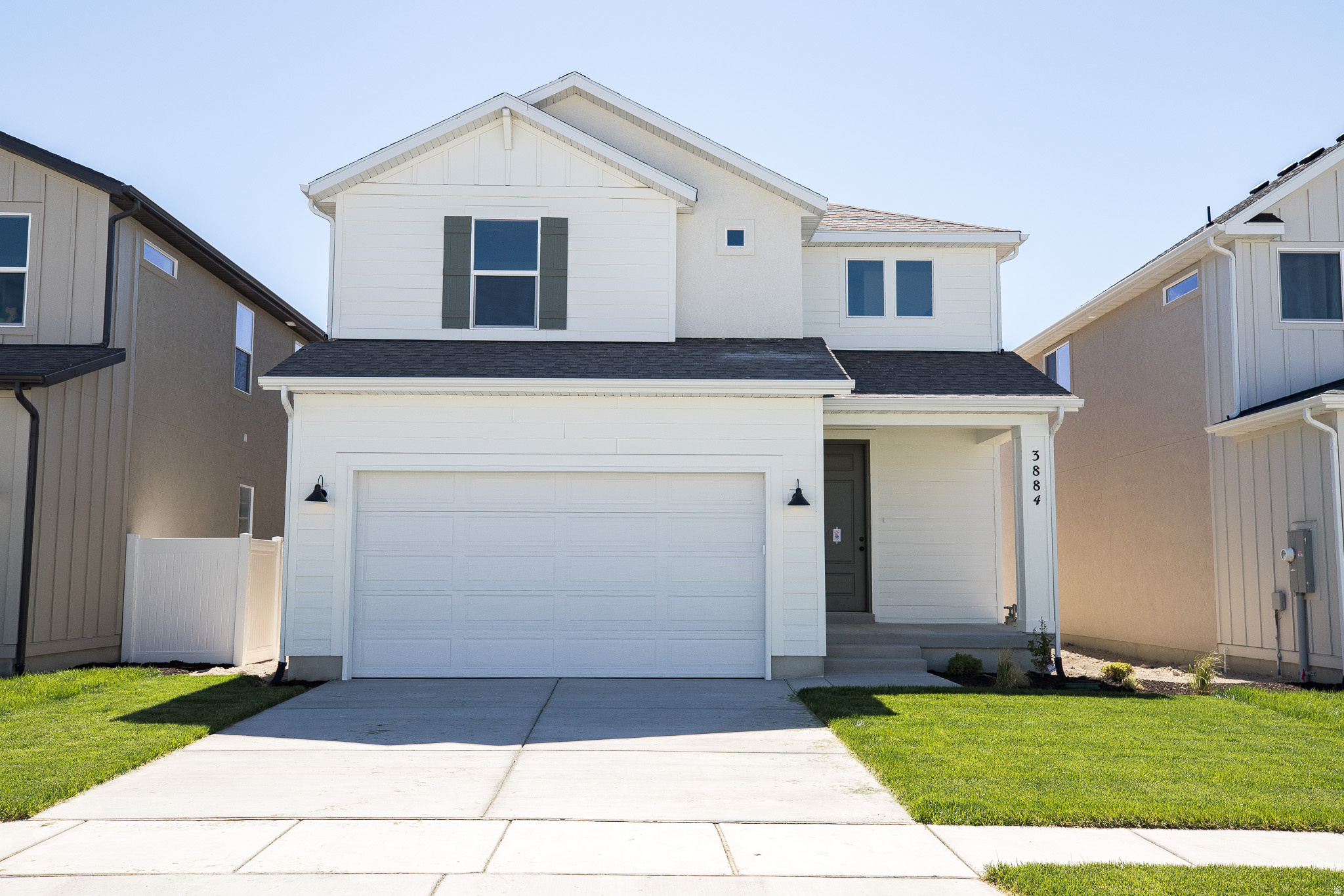AMAZING $15,000 INCENTIVE TOWARDS CLOSING COSTS, RATE BUYDOWN, OR PRICE REDUCTION REGARDLESS OF LENDER! Must-see Harmony Community in Eagle Mountain! Move-in ready! This beautiful home was built by Flagship Homes and features 4 bedrooms, 2.5 bathrooms, quartz slab countertops, painted cabinets, laminate flooring on the main level, a large loft on the 2nd floor, landscaped front yard, 2 car garage, and backyard can be landscaped for an additional charge. The primary bedroom has a vaulted ceiling, large walk-in closet, and dual sinks with a separate tub/shower. With an unfinished basement, this home provides space for storage and room to grow. (If preferred, basement can be finished for an additional charge.) 1GB fiber optic internet included in the HOA dues. Call for more information or stop by our model home at 616 E. Nathan Street, Eagle Mountain for a tour. Model home hours: Monday-Saturday 11 AM - 6 PM. Buyers to verify all information. Square footage is from house plans.