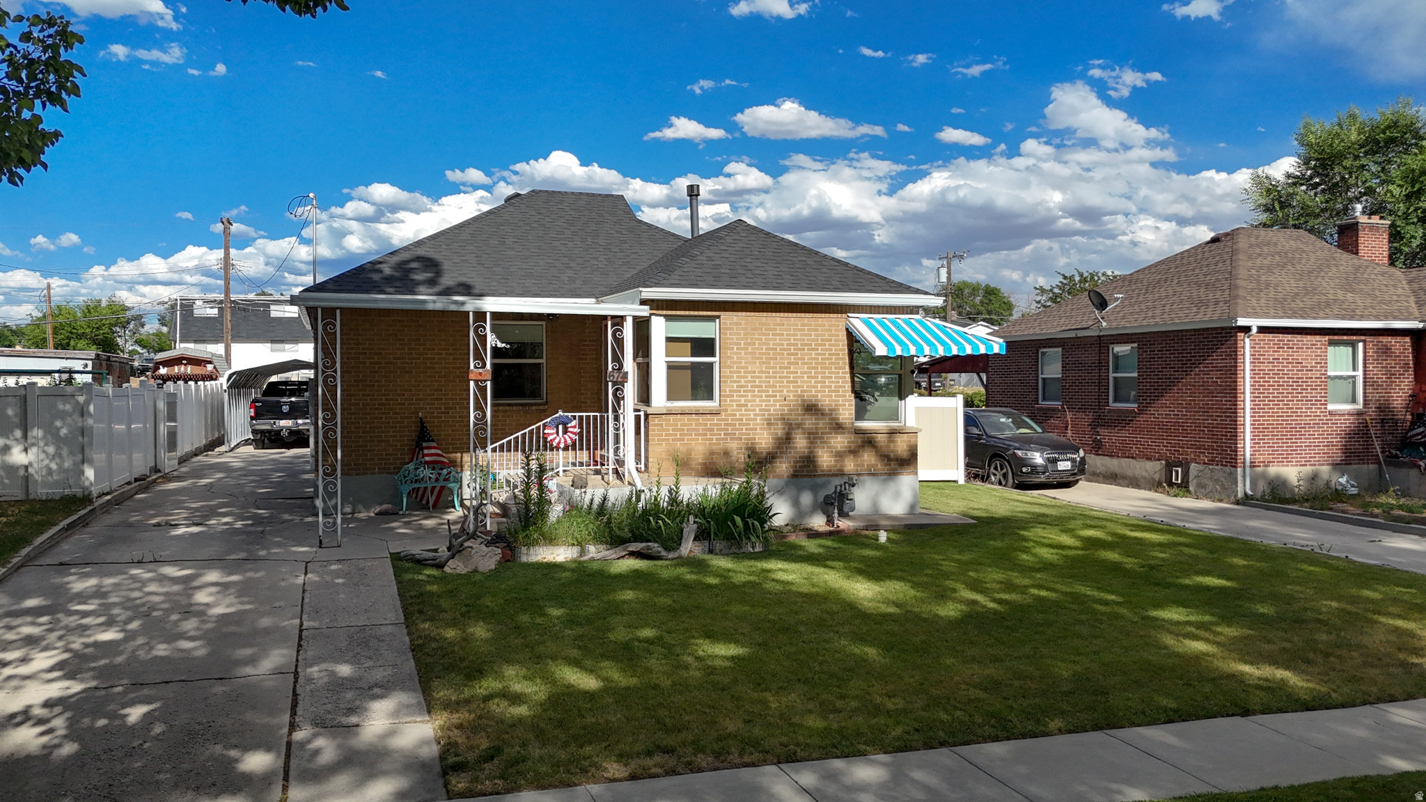 Excellent opportunity in a prime location - less than one block to the university and moments from the community pool and parks. This four-bedroom, two-bath home was completely renovated in 2021 with new electrical, plumbing, roof, flooring, paint, fixtures and other modern upgrades. Enjoy a beautifully manicured yard, covered parking with alley access, and thoughtful finishes throughout. Move-in ready and ideal for students, faculty, or investors seeking both convenience and long-term value.   Square footage figures are provided as a courtesy estimate only and were obtained from county records.  Buyer is advised to obtain an independent measurement.