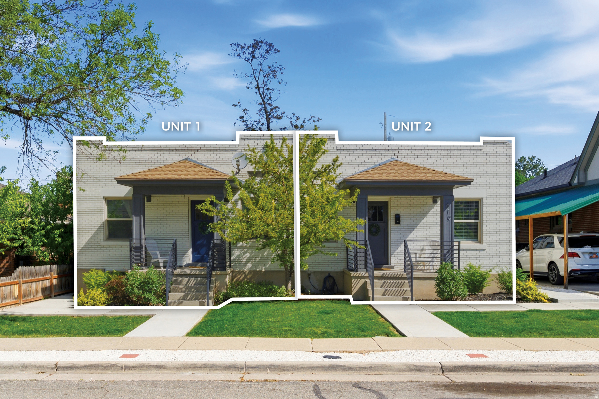 Updated Duplex in Heart of Sugar House | Sun-filled, Charming Early 1900's Brick - Welcome to 817 & 819 Ramona Avenue where tree-lined streets and changing seasons are part of daily life in one of Salt Lake City's most sought-after neighborhoods.  This property features two mirrored units, each offering 2 bedrooms and 1 bathroom. Both sides have been thoughtfully updated while maintaining the home's original character, with neutral paint, LVP flooring, tiled bathrooms, and refreshed kitchens complete with quartz countertops and stainless-steel appliances. The spacious and private backyard adds a relaxed, almost country feel that's hard to find this close to the city.  The duplex is turn-key and one unit is currently tenant-occupied, providing immediate rental income. Live in one side and rent the other, or lease both for a strong investment opportunity.  Located within walking or biking distance to Trader Joe's, Whole Foods, and Sugar House Park, you're also just steps from local coffee shops, restaurants, and boutiques. It's an easy place to settle into whether you're looking to live, invest, or both.