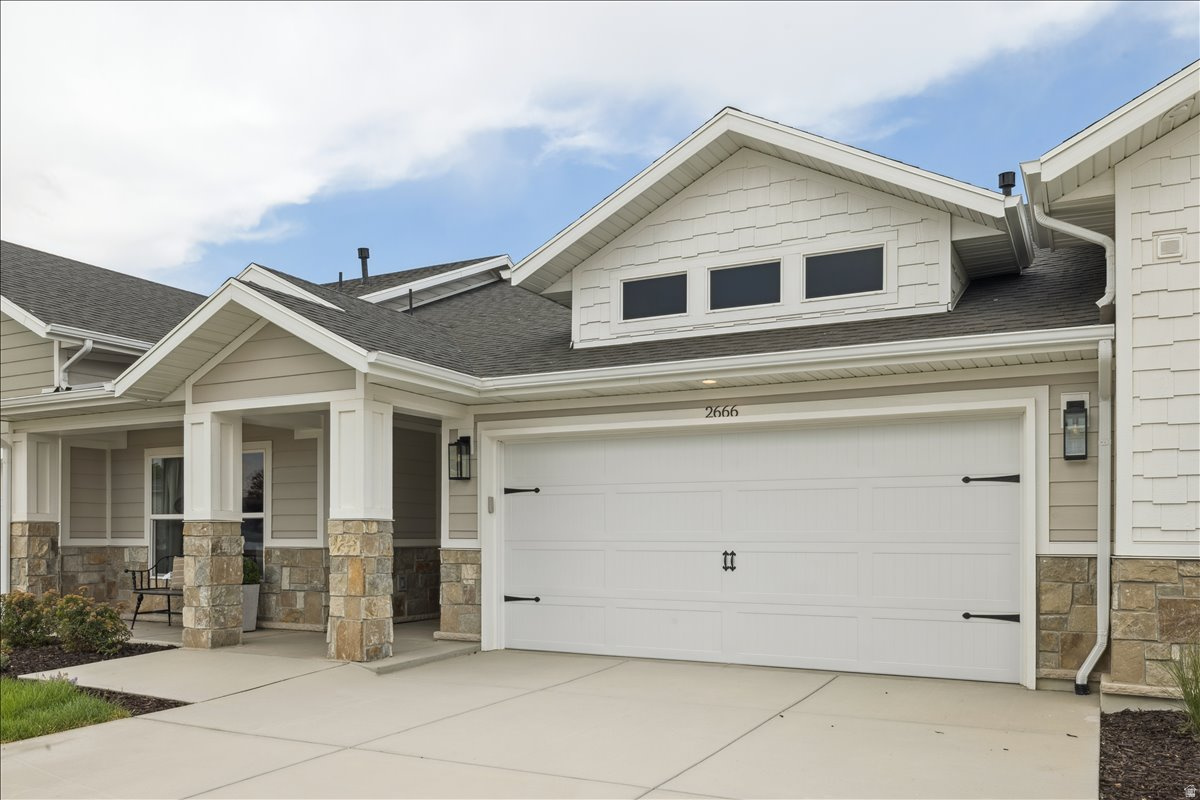 Experience Elevated 55+ Living with Ovation Homes in Syracuse! Discover the perfect blend of style, comfort and connection in Northern Utah's premier active adult community. This beautifully crafted, move-in ready single-level home offers upscale finishes, scenic mountain views and the lifestyle you've been waiting for. Inside, you'll find a beautifully designed open-concept floor plan featuring two spacious bedrooms and a bright, inviting living area perfect for both everyday comfort and entertaining. The kitchen truly shines with elegant quartz countertops, durable luxury vinyl plank (LVP) flooring, and quality finishes that blend style with practicality. Large windows invite in natural light and frame stunning mountain views, creating a peaceful backdrop you'll enjoy year-round. Step outside to your fully fenced backyard - ideal for relaxing evenings, morning beverages or gathering with friends while taking in the scenery. Enjoy low-maintenance living in a vibrant 55+ community offering walking trails and pickleball courts that encourage connection, activity and fun. Located in the heart of Syracuse, this home offers not just beautiful features - but a beautiful next chapter. Elevated finishes. Scenic views. Exceptional community. This is 55+ living at its finest.