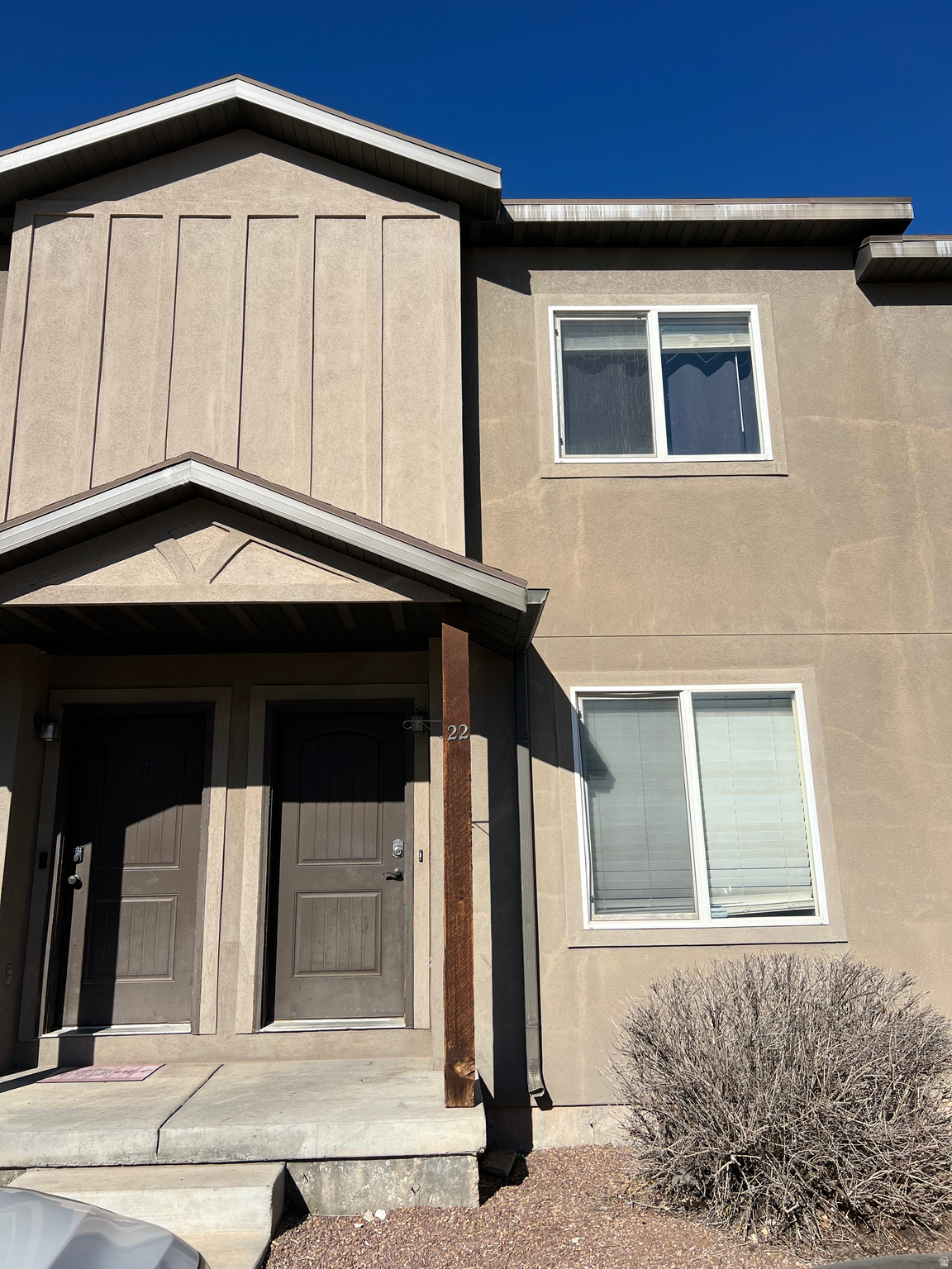 Welcome to this charming row-mid townhouse located in the desirable Gateway Village subdivision of Roosevelt. Built in 2009, this meticulously maintained 1,003 sq. ft. residence offers a comfortable and efficient lifestyle. The home features 2 spacious bedrooms and 1.5 bathrooms, perfectly distributed across two levels.  The main floor provides a welcoming living space, a functional kitchen and dining area. Upstairs, you will find the primary sleeping quarters, full Bathroom and conveniently placed Washer/Dryer space. Modern comforts include central air and forced air heating , while the interior is finished with a stylish mix of laminate, carpet, and tile flooring. High-speed fiber internet is already connected, making it ideal for remote work or streaming.  The Gateway Village HOA ($132/month) ensures a low-maintenance lifestyle by covering lawn maintenance and snow removal.  The property includes two parking spaces and a private backyard space for outdoor relaxation. Located in the Duchesne School District, this home is a fantastic opportunity for those seeking quality and convenience. Square footage figures are provided as courtesy estimates only and were obtained from county records. Buyer is advised to obtain an independent measurement.