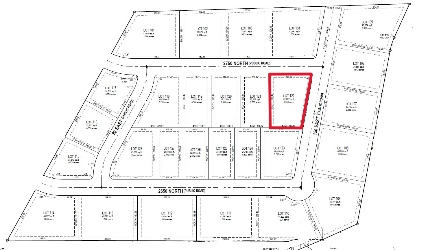 CEDAR RIDGE ESTATES - Land