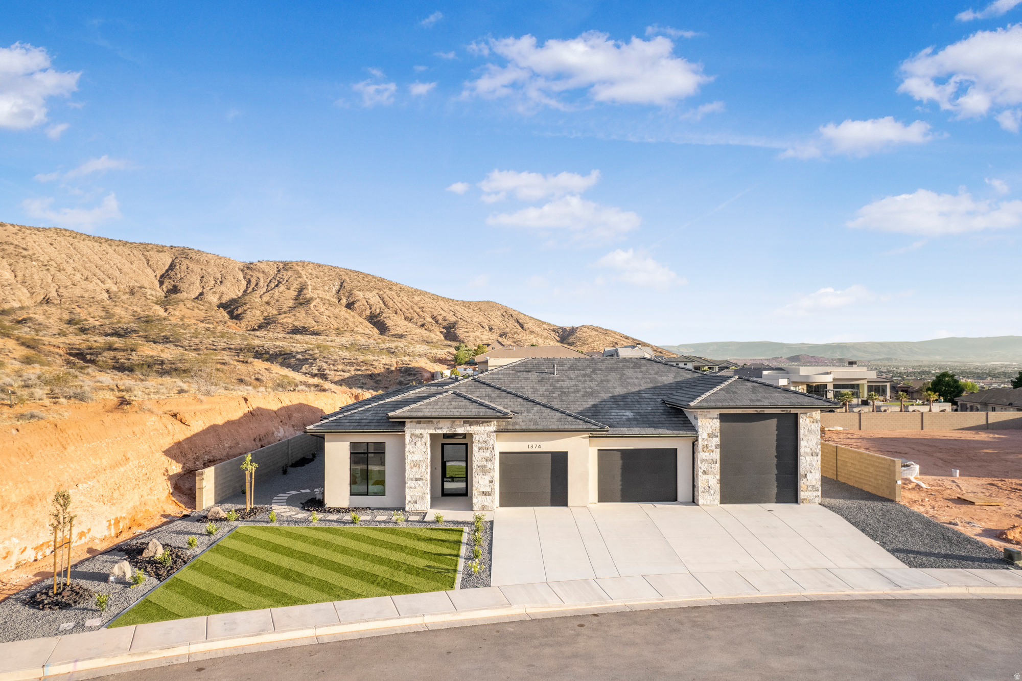 Brand new construction single level at the top of The Heights at Washington Bench underway! Modern desert living with space for everything. This 4-bedroom home includes an attached private casita with separate entry and partial kitchen, perfect for guests, multigenerational living, or rental potential. The spacious open-concept living and kitchen area features an upgraded appliance package and a generous walk-in pantry. A 43'' RV garage offers room for all your toys, while the extended covered patio creates the ideal setting for outdoor entertaining. Enjoy peaceful surroundings with views, privacy, and quiet, all in one exceptional property.