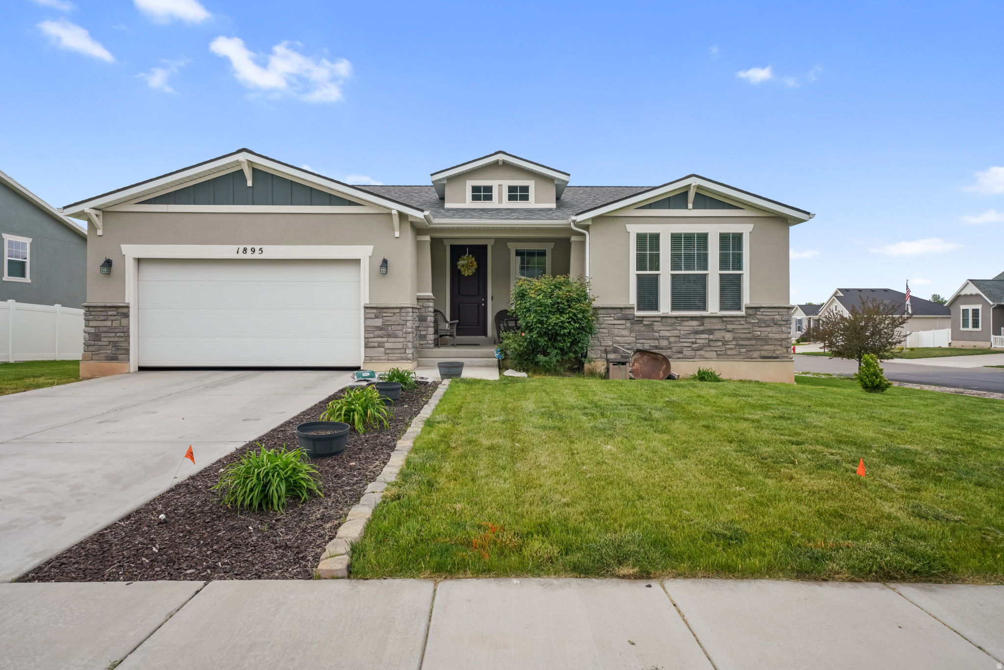 Beautiful and move in ready 2018 home in desirable North Ogden! Situated on a spacious .20-acre lot, this well-maintained home offers 3 bedrooms, 2 bathrooms, and 3,259 sq ft of living space with room to grow. The open and inviting layout features modern finishes, comfortable living areas, and plenty of natural light throughout. The kitchen comes complete with included appliances washer, dryer, and refrigerator making this home truly ready for its new owner. Enjoy the peaceful neighborhood, mountain views, and convenient access to parks, schools, shopping, and outdoor recreation. Don't miss this opportunity to own a beautiful home with space, comfort, and value in North Ogden!
