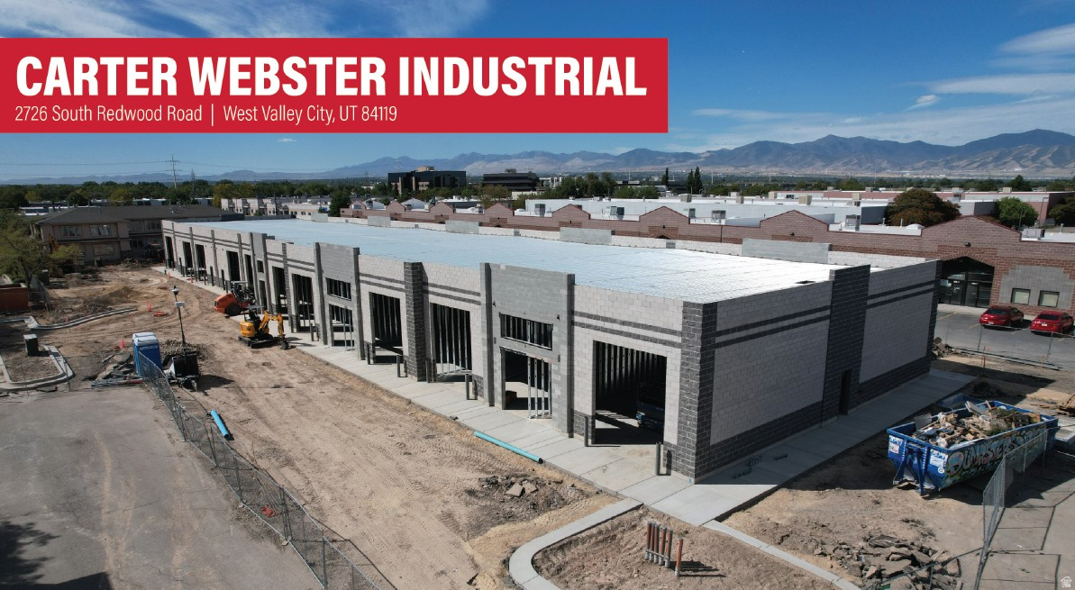Unit Sizes: 1,044 SF - 1,840 SF  Fifteen (15) Total Units  Clear Height: 16'8"  Twenty (20) 12'x14' Grade Level Doors  Automatic Fire Sprinkler System  One (1) Restroom Per Unit  One (1) Shop Sink Per Unit  Power: 225 Amp 120/208 Y 3-Phase 4- Wire Per Unit  LED Lighting Throughout Warehouse  Gas Forced Heat Throughout Warehouse  Zoning: M (Manufacturing)  Construction Type: CMU Block  Estimated Completion: Q4  Lot Size: 2.4 Acres  Access: Easy Access off Redwood Road  Location: Located in the Highly Desirable West Valley City Submarket