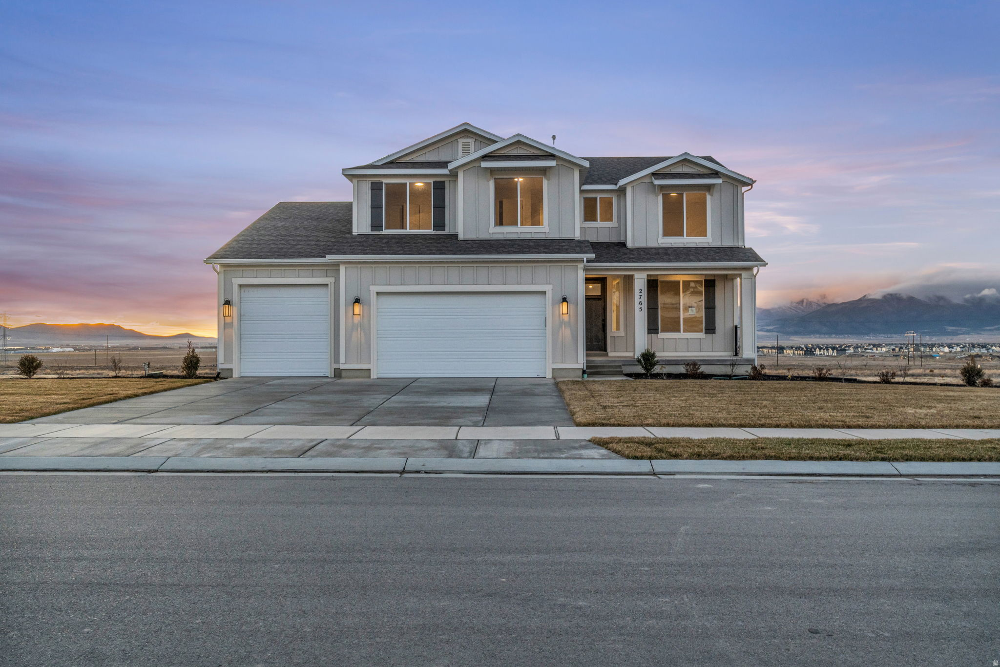AMAZING $30,000 INCENTIVE TOWARDS CLOSING COSTS, RATE BUYDOWN, OR PRICE REDUCTION REGARDLESS OF LENDER! Must-see Scarlet Ridge Community in Eagle Mountain! Move-in ready! This beautiful, 4,300 sq. ft. home on a three-quarter-acre view lot is built by Flagship Homes. It features 5 bedrooms, 3.5 bathrooms, quartz slab countertops, painted cabinets, laminate flooring on the main level, landscaped front yard and a 3 car garage. The backyard can be landscaped for an additional charge. The primary bedroom has a vaulted ceiling, large walk-in closet, and dual sinks with a separate tub/shower. With an unfinished basement with 9' ceilings and a walk-out entrance, this home provides space for storage and room to grow. (If preferred, basement can be finished for an additional charge.) 1GB fiber optic internet included in the HOA dues. Call for more information or stop by our model home at 1546 E. Starling Lane, Eagle Mountain for a tour. Model home hours: Monday-Saturday 11 AM - 6 PM. Buyers to verify all information. Square footage is from house plans.