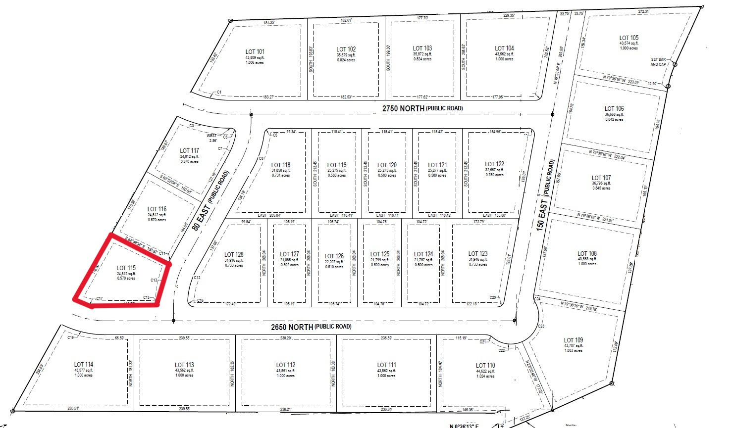 CEDAR RIDGE ESTATES - Land