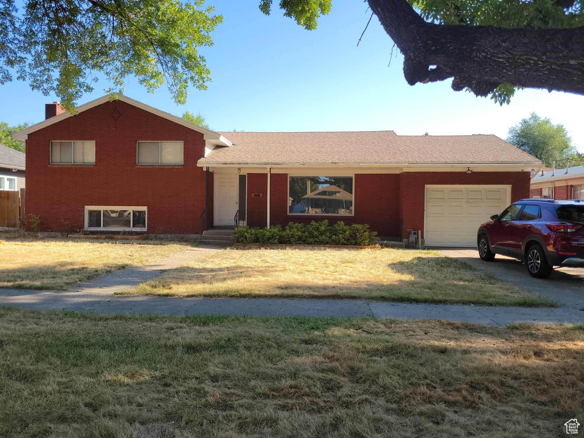 PRICE IMPOVMENT REDUCED $55,000.... Sold As Is.  Great Opportunity, Brick Multi-level on large .27-acre lot, with mature trees,  Main floor Sq ft includes Large addition withs potential for a main floor family room or ADU with city approval, Possible 4th bedroom by adding a closet to den in daylight basement . Hard to find, English style front to back of home entry hall, Square footage figures are provided as a courtesy estimate only. Buyer is advised to obtain an independent measurement.