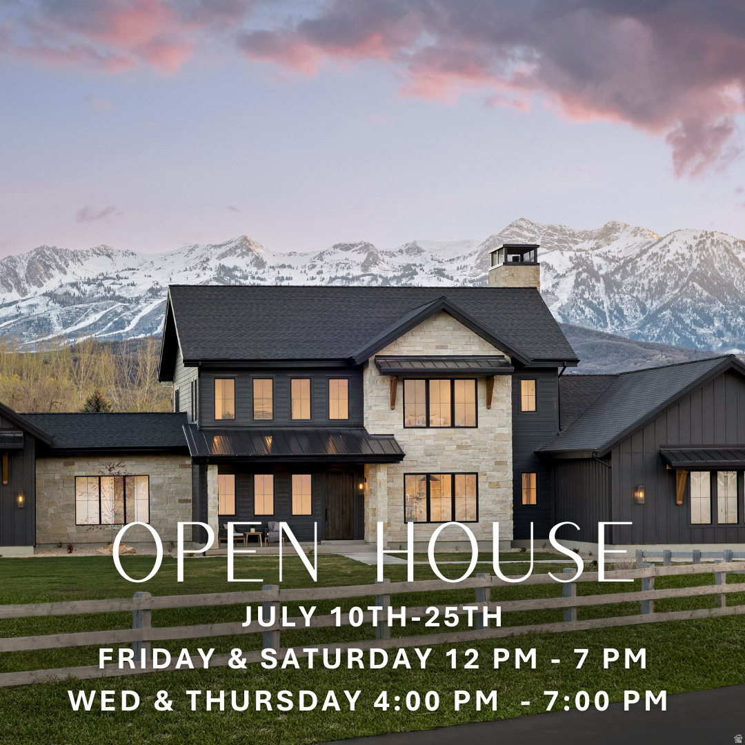 This brand new turnkey luxury Ogden Valley home is ready to make yours! Come discover the epitome of luxury living in the highly sought-after SAGE Community with unobstructed views of Snowbasin Ski Resort and only minutes to Pineview Reservoir. Every detail of this home has been carefully designed with no expense spared, showcasing high-end finishes and a flawless blend of mountain-rustic character with modern elegance. On the main level, you'll enjoy the beamed ceiling, chef's kitchen with its oversized butler's pantry with second refridgerator & dishwasher, dining area, great room with its stunning fireplace encased in stone, a private home office with glass french doors, and a dream primary suite with wood tongue and groove ceiling complete with spa-like features and luxury finishes. Upstairs, you'll find a versatile bonus area/loft along with three bedrooms, each offering its own en-suite bathroom and walk-in closet. For added convenience, laundry areas are located on both levels. Take in the breathtaking mountain views from both the front and back of the home, highlighting the iconic Snowbasin Ski Resort. Perfectly situated, this home is just minutes from historic downtown Huntsville, lake fun in the summer, world-class skiing with 3 local ski resorts, and endless outdoor trails for hiking and mountain biking. Come claim your own slice of mountain paradise! ote: Matterport Tour is Tour 2, great for out-of-area Buyers who want a 3D tour & & 4-Way Video is Tour 3 for the future homeowners to know exactly where everything is located behind the walls. This is just another way, that this Builder went above and beyond for the future homeowner.