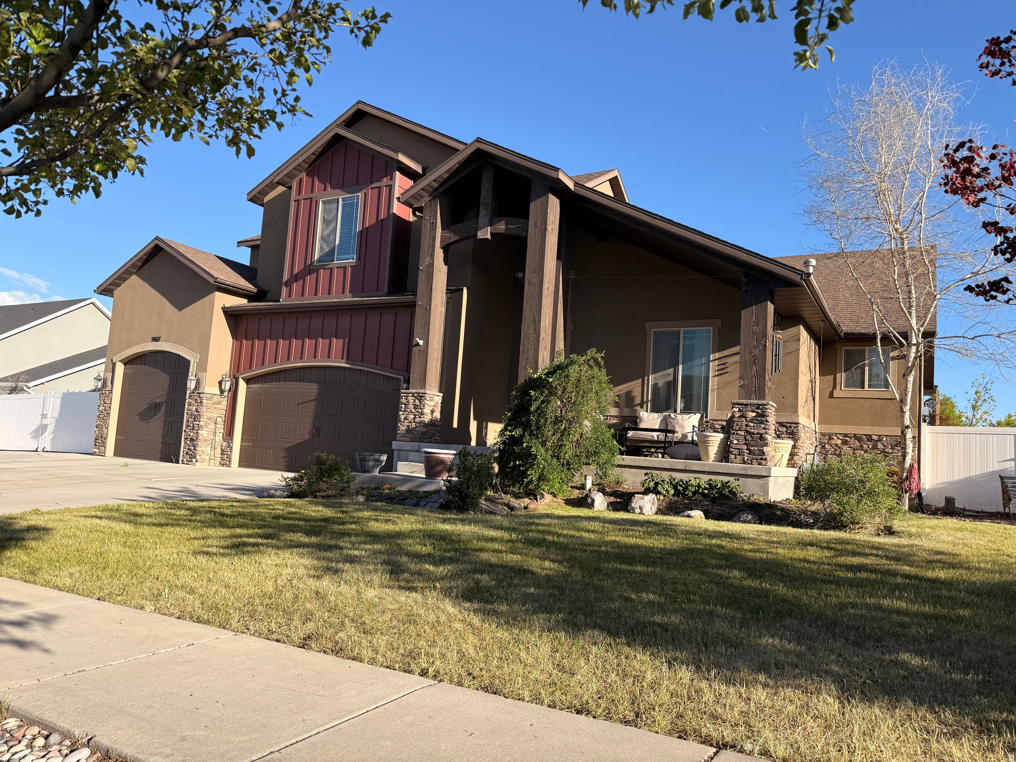 Great Opportunity to purchase a great home in Deer Mountain Estates development. No HOA! This open floorplan offers large bedrooms, office, spacious dining room, oversized kitchen island, vaulted ceilings, double ovens, gas cooktop. Reverse osmosis also connected to refrigerator.  Sink in laundry room. Large master suite with backyard entrance. Spacious walk in closet, separate tub/shower. Vanity with double sinks. 3 large bedrooms upstairs with a separate loft, and full bathroom with double sinks. Basement with 9' ceilings, theatre room, gym-equipment negotiable. Good size cold storage room, 2 additional bedrooms, 3/4 bathroom. Kitchenette has been partially installed. Good sized yard offers massive RV parking behind gate, storage shed 16x12 with loft and 30 amp, fire pit, solar panels-owned, spacious covered patio. Square footage figures are provided as a courtesy estimate only and were obtained from County Tax Records. Buyer is advised to obtain an independent measurement. Owner of property is a licensed agent in the state of Utah. Seller would like to negotiate a lease back.
