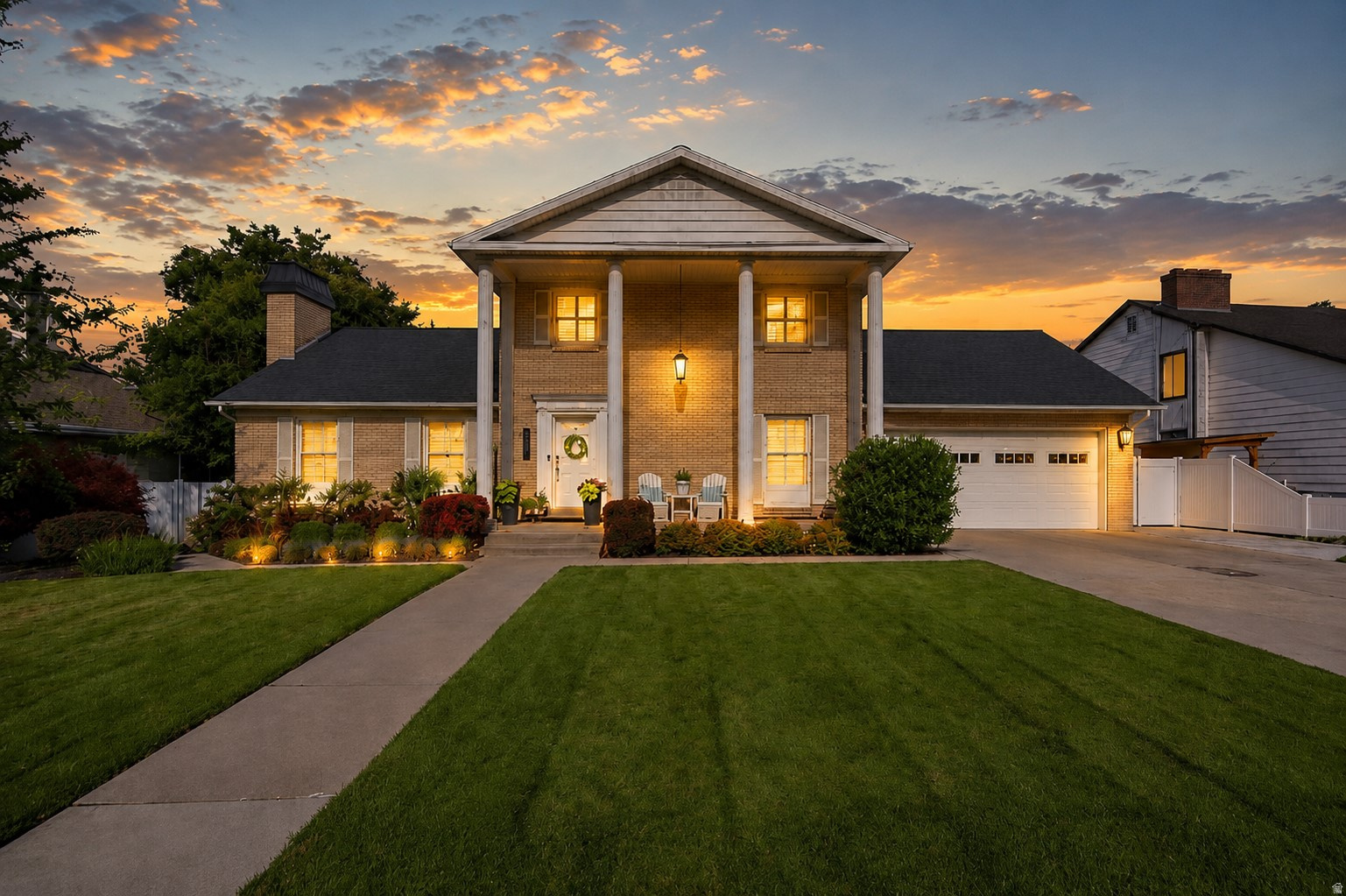 Located in the coveted Grandview area & tucked away on a private cul-de-sac. This stunning 7-bed, 5-bath home offers space for everyone & a location you can't beat! Enjoy a newly renovated resort-style primary suite w/ a private deck to watch the beautiful sunsets together. The darling playroom/loft could also be an additional bedroom. But the basement apartment steals the show, ideal for guests, renters or multigenerational living- totally wheelchair accessible too! Multiple decks offer incredible outdoor living w/ stunning sunsets & mountain views to the East. The perfectly manicured yard is as impressive as the home & the dream garage offers brand new epoxy floors, built in custom storage & workbench. Conveniently located near UVU, & just minutes to BYU, schools, shopping, restaurants, Costco & University Place Mall- It's elegant yet comfortable! This one-of-a-kind home offers an incredible combination of space, style, views & location. It's a place to live comfortably, gather with family and friends & a perfect investment where you can make both money and memories together!
