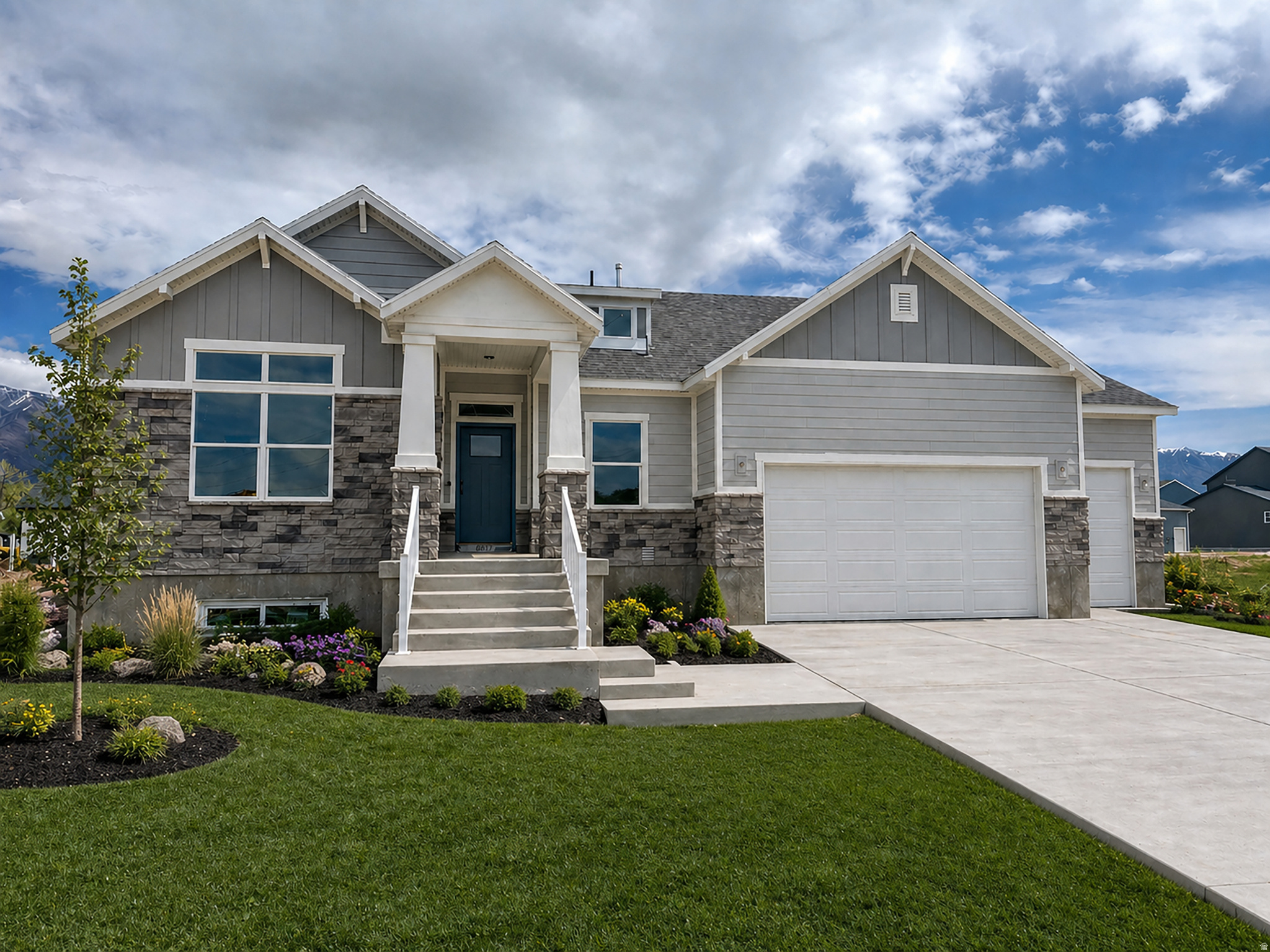 AMAZING community with NO HOA and golf, pickleball courts, indoor soccer facility and parks VERY close. Revel in our gorgeous "Siena" home design. This stunning brand-new home is almost complete and truly checks all the boxes. Featuring a spacious, show-stopping gourmet kitchen with stunning hood, large pantry, 5 generously sized bedrooms, large theatre/flex room, HUGE laundry room and versatile living spaces. There's room for everyone-and everything. Enjoy cozy evenings by the tiled fireplace, plus the convenience of an oversized garage and abundant storage throughout. The timeless exterior elevation adds beautiful curb appeal you'll love coming home to. Ask about our AMAZING $10,000 incentive available to help cover closing costs and/or interest rate buy down. Come experience this gorgeous home and exceptional community, proudly built by Nilson Homes!